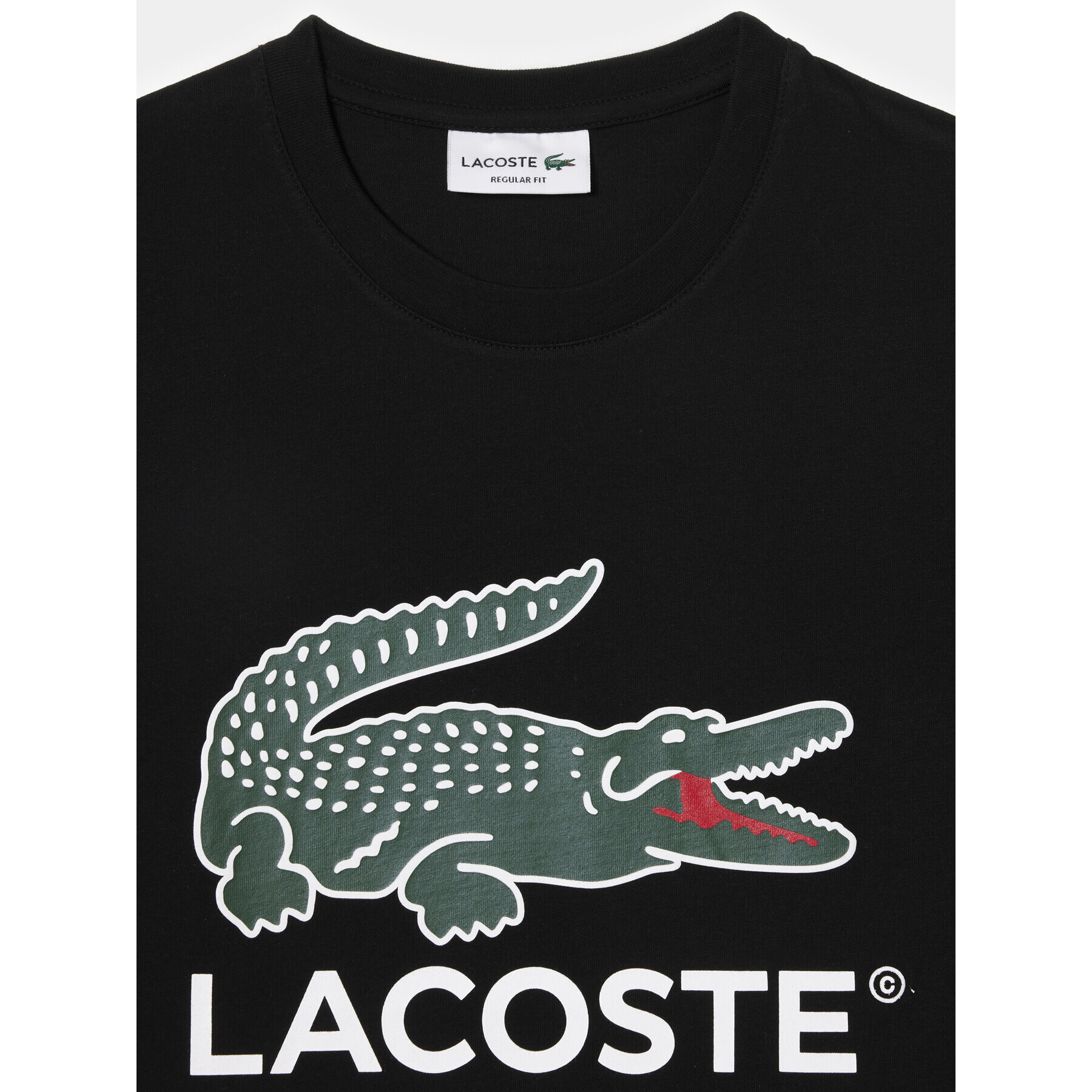 Lacoste Тишърт TH1285 Черен Regular Fit - Pepit.bg