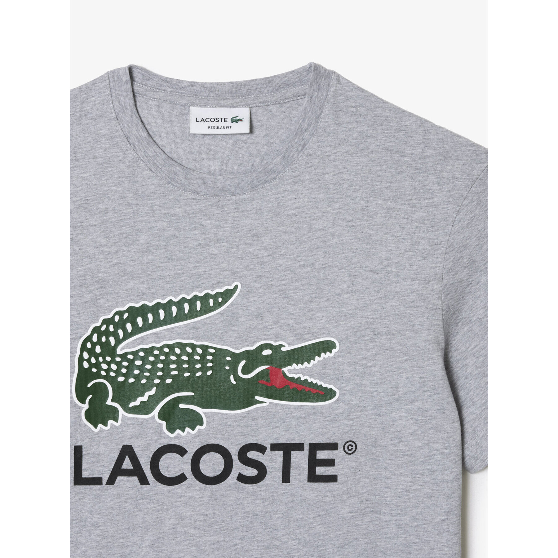 Lacoste Тишърт TH1285 Сив Regular Fit - Pepit.bg