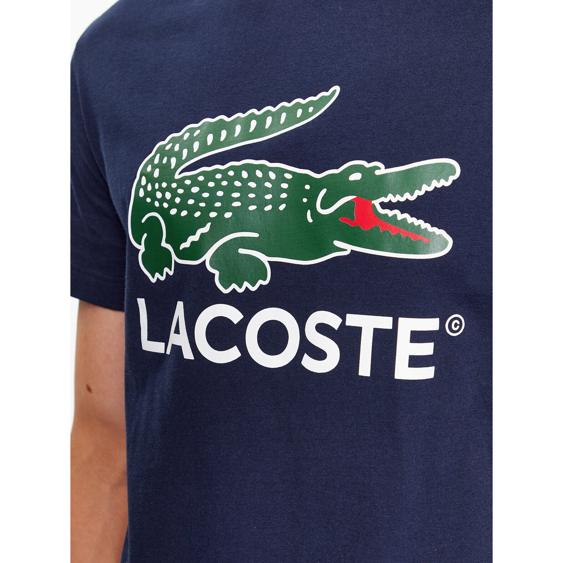 Lacoste Тишърт TH1285 Тъмносин Regular Fit - Pepit.bg