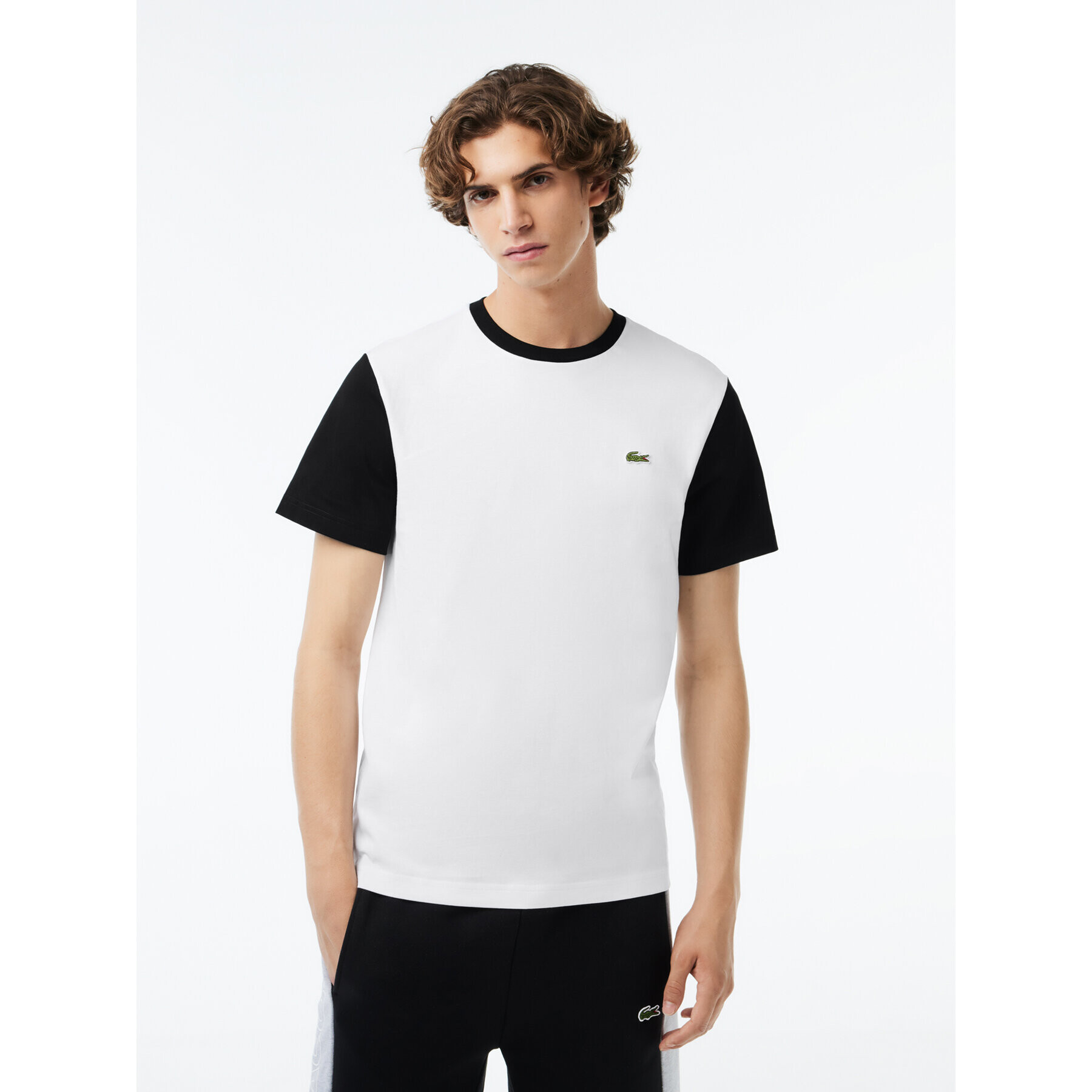 Lacoste Тишърт TH1298 Бял Regular Fit - Pepit.bg