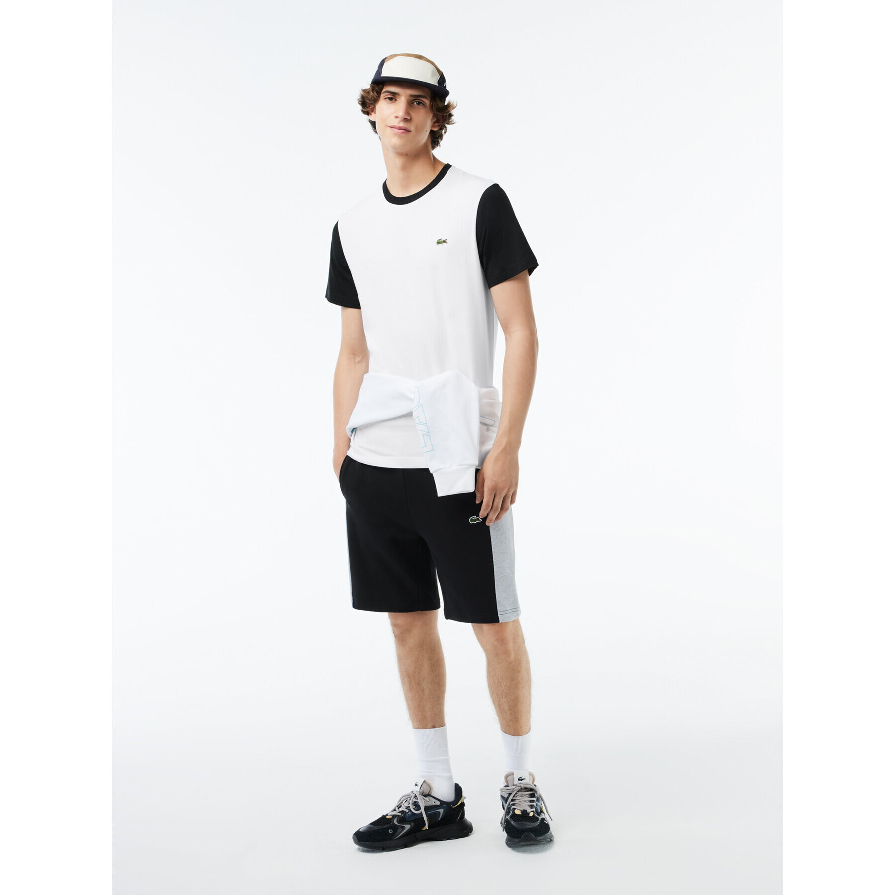 Lacoste Тишърт TH1298 Бял Regular Fit - Pepit.bg