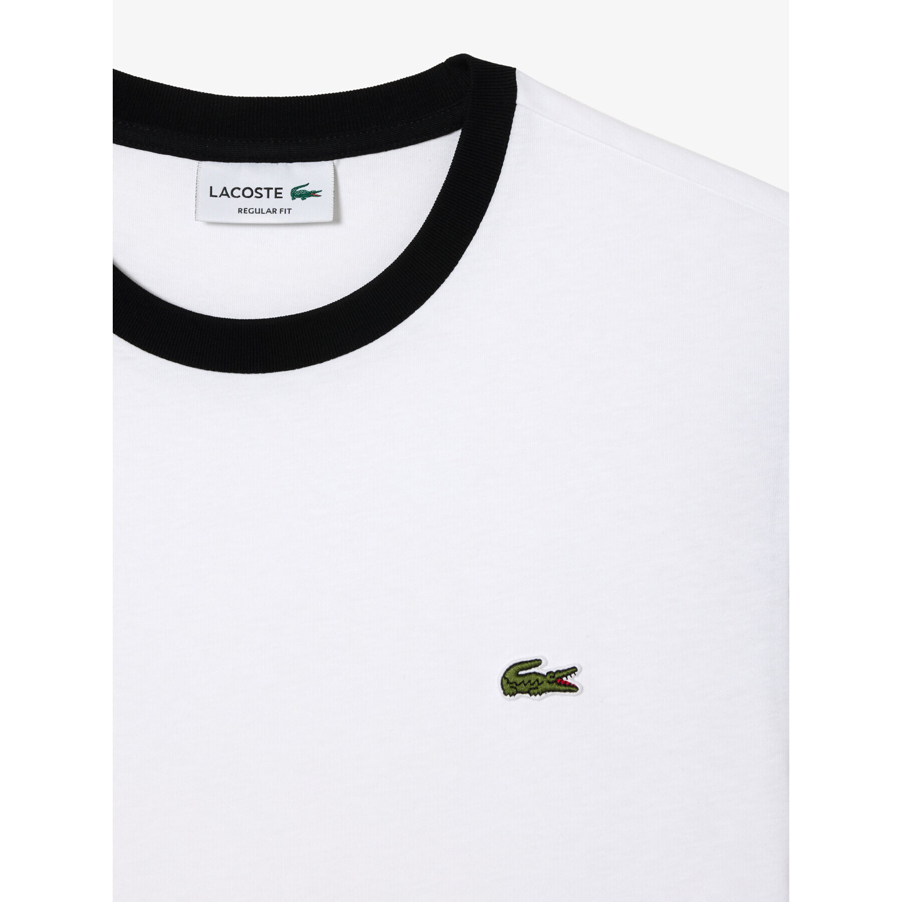 Lacoste Тишърт TH1298 Бял Regular Fit - Pepit.bg