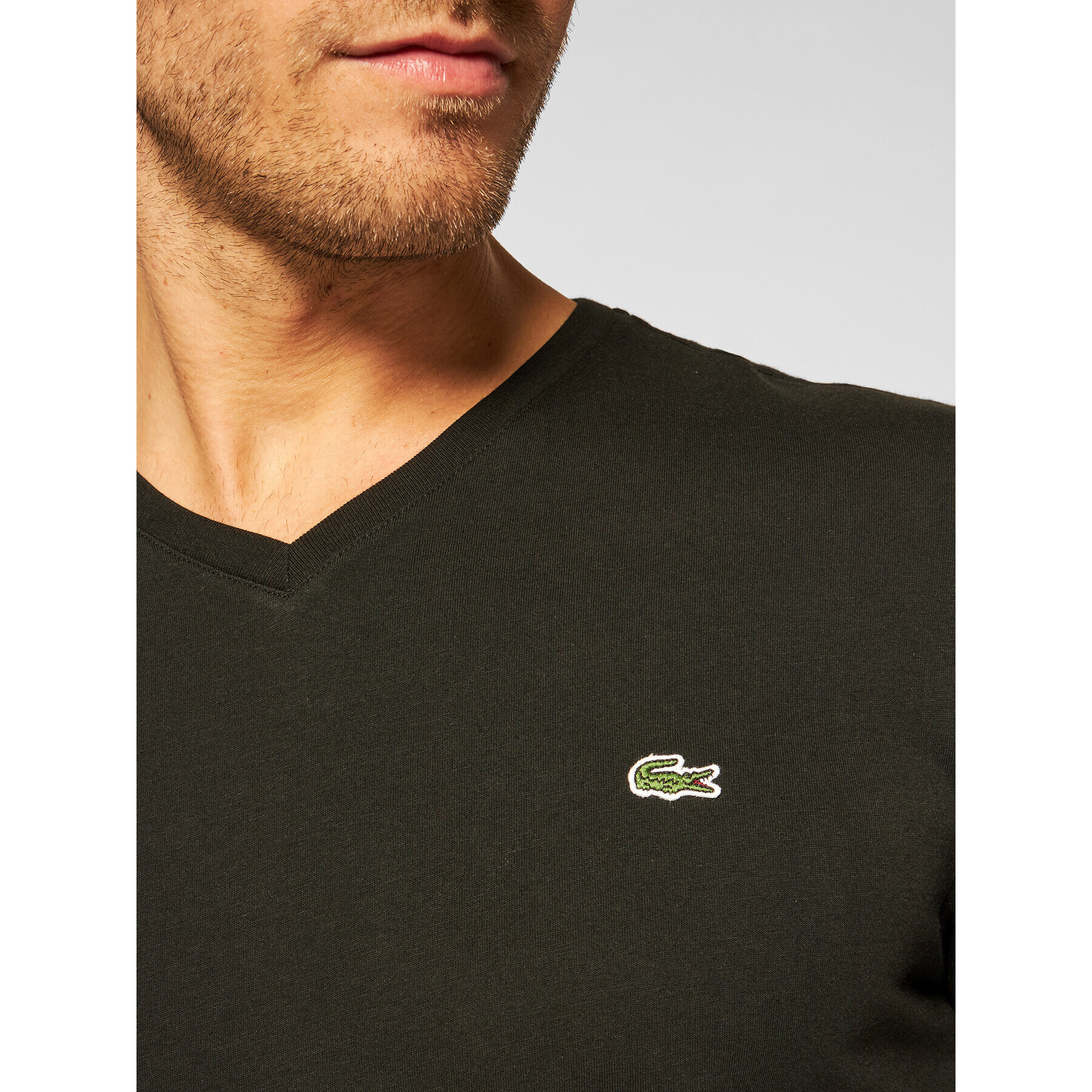 Lacoste Тишърт TH2036 Черен Regular Fit - Pepit.bg