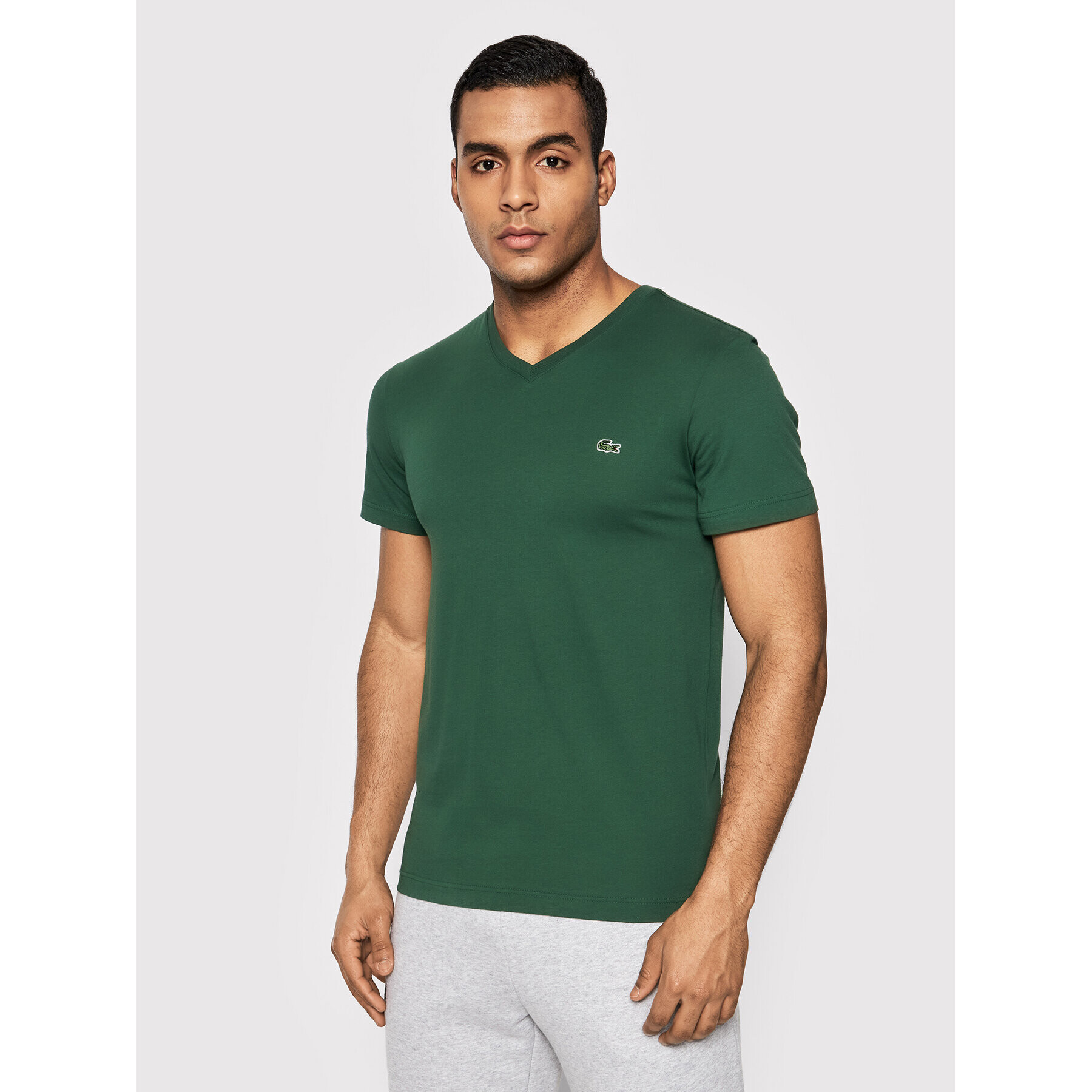 Lacoste Тишърт TH2036 Зелен Regular Fit - Pepit.bg