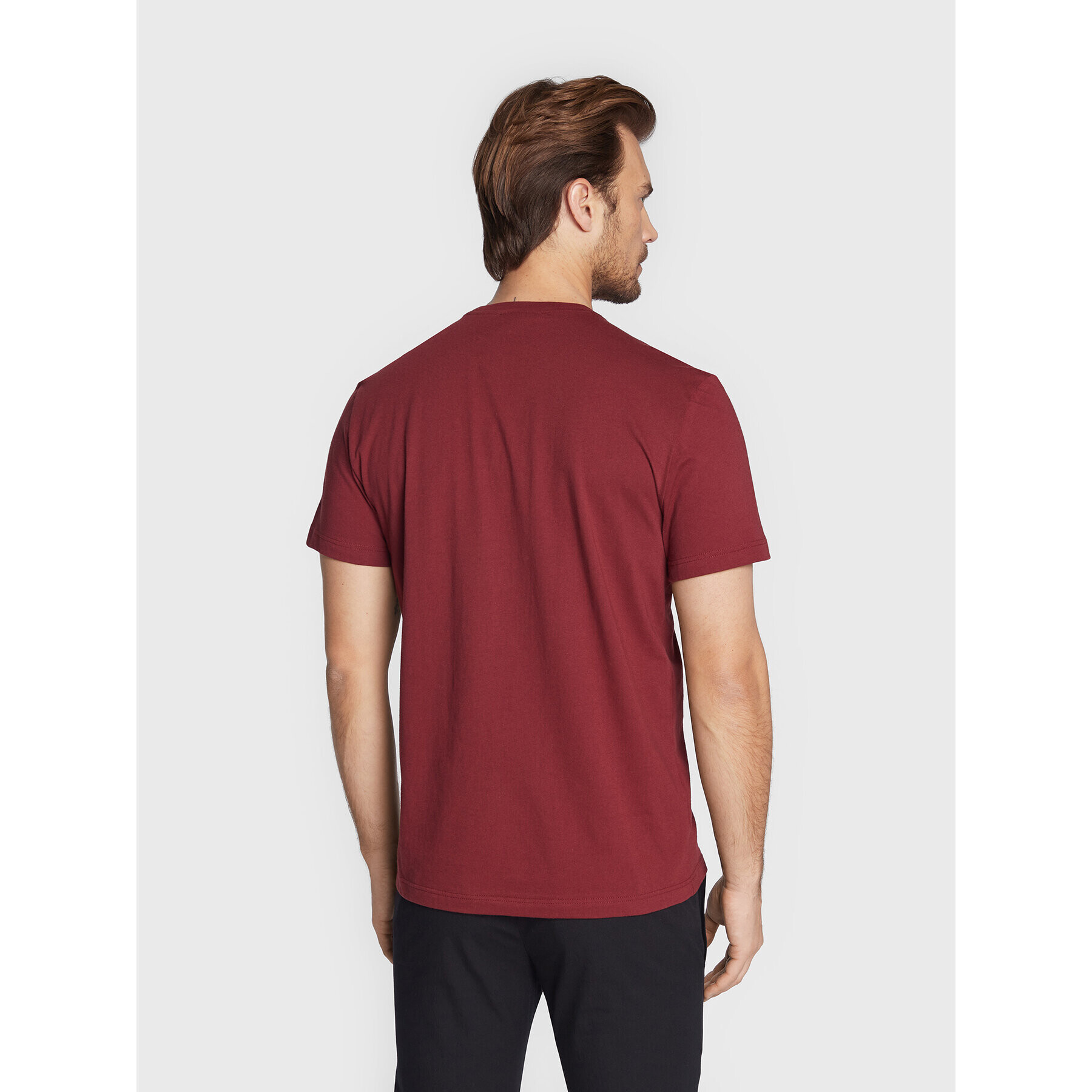 Lacoste Тишърт TH2038 Бордо Regular Fit - Pepit.bg