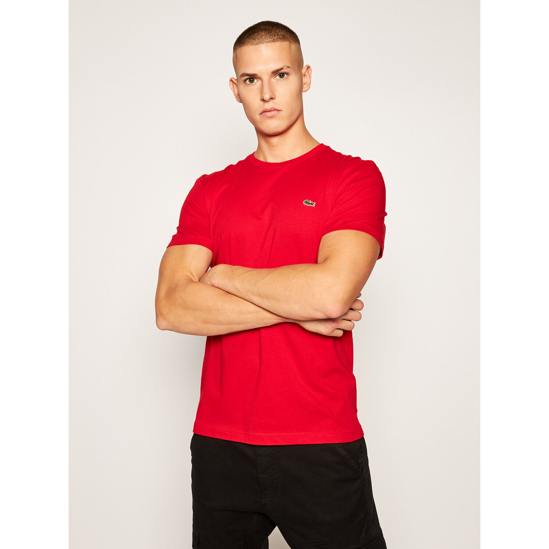 Lacoste Тишърт TH2038 Червен Regular Fit - Pepit.bg