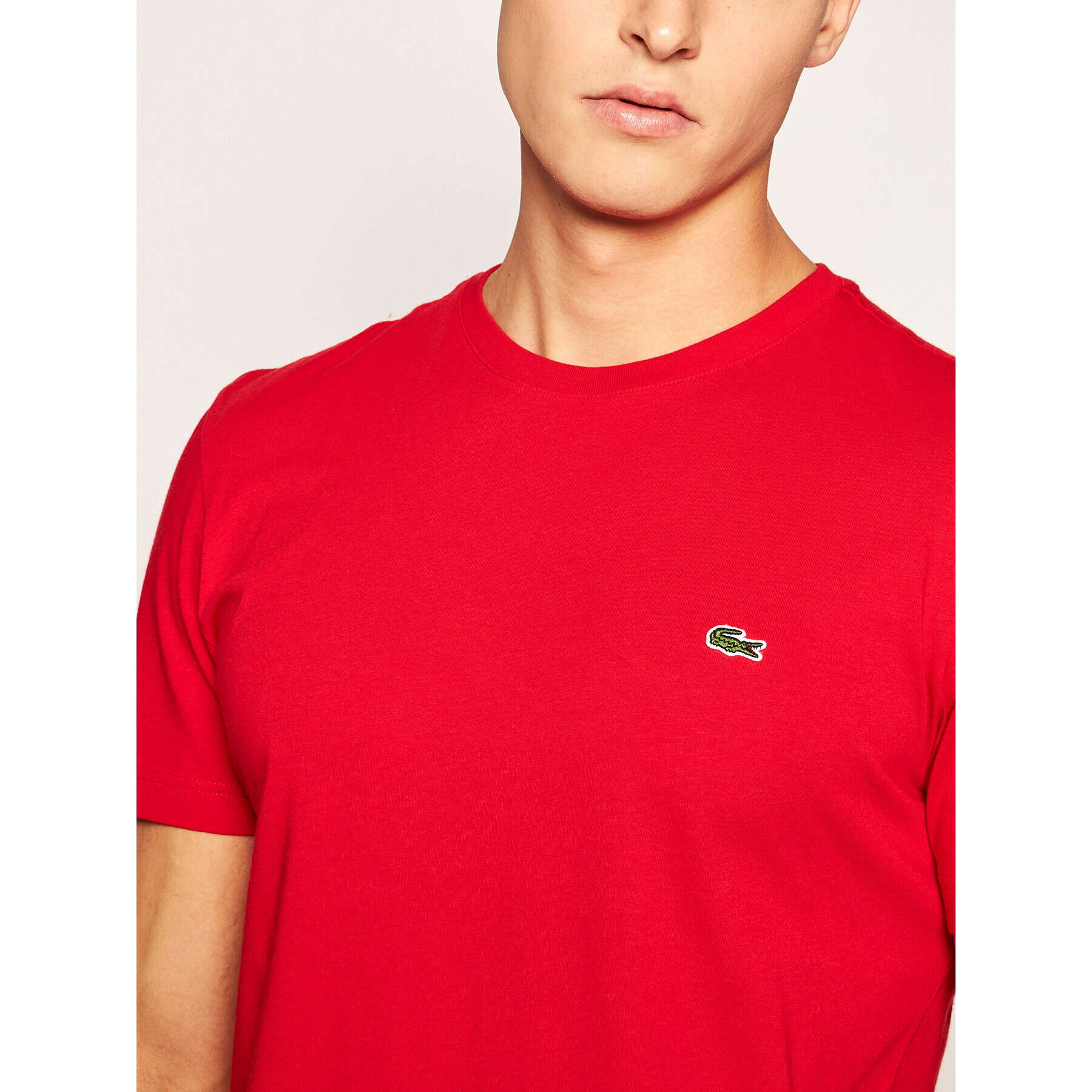 Lacoste Тишърт TH2038 Червен Regular Fit - Pepit.bg