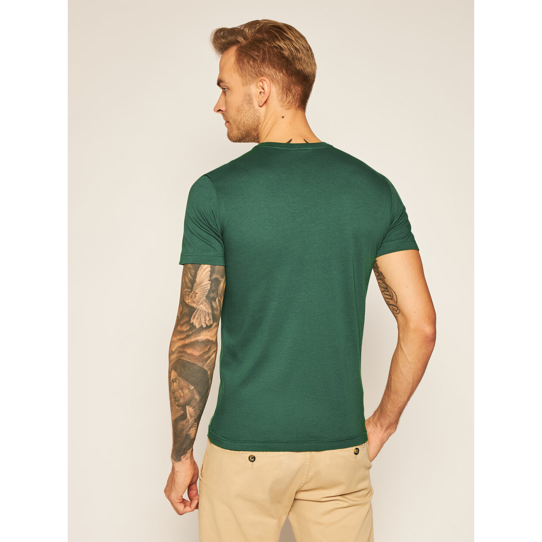 Lacoste Тишърт TH2038 Зелен Regular Fit - Pepit.bg