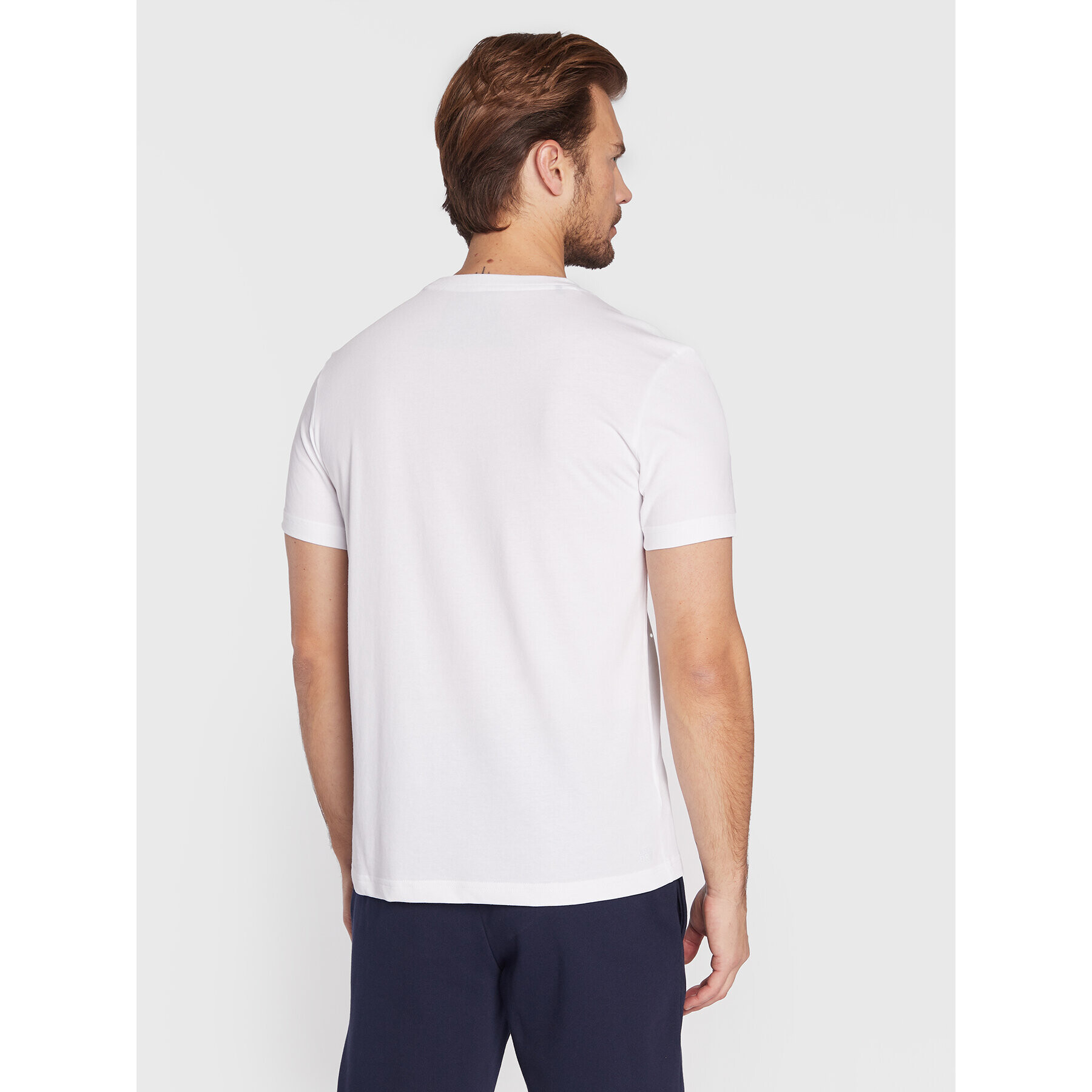 Lacoste Тишърт TH2042 Бял Regular Fit - Pepit.bg