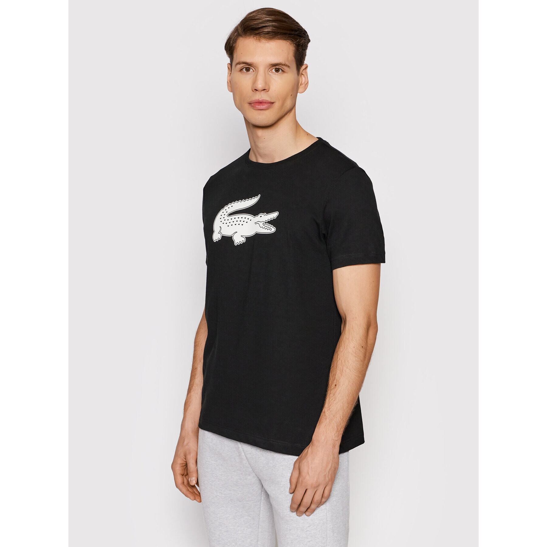 Lacoste Тишърт TH2042 Черен Regular Fit - Pepit.bg