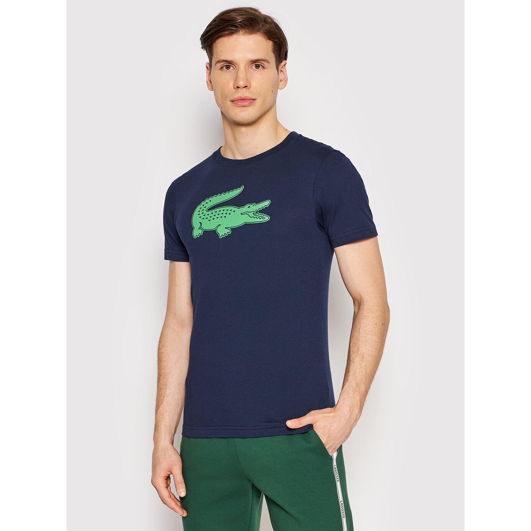 Lacoste Тишърт TH2042 Тъмносин Regular Fit - Pepit.bg