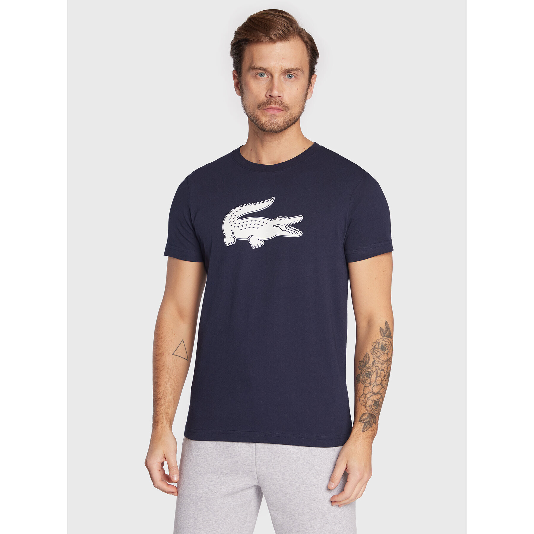Lacoste Тишърт TH2042 Тъмносин Regular Fit - Pepit.bg