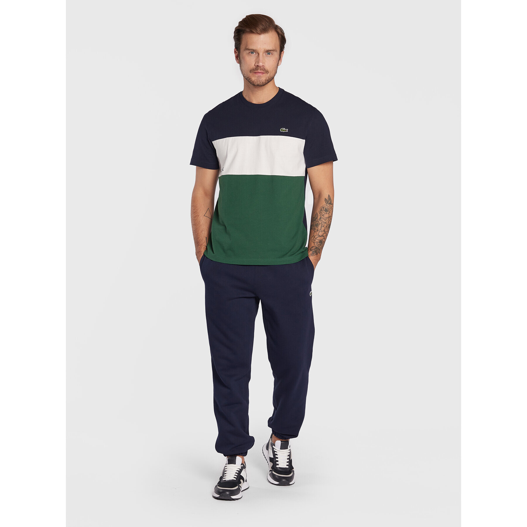 Lacoste Тишърт TH3384 Тъмносин Regular Fit - Pepit.bg