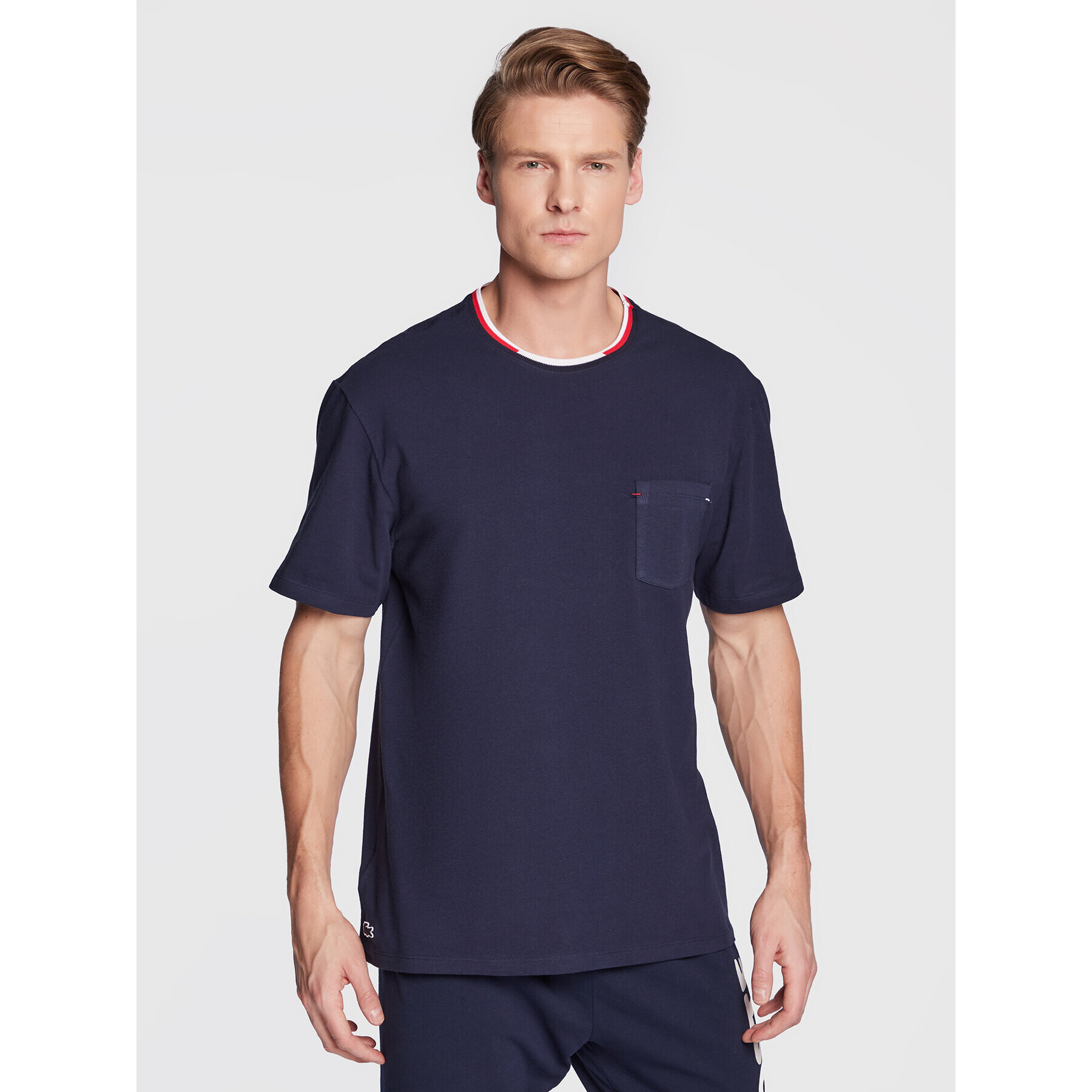 Lacoste Тишърт TH3449 Тъмносин Regular Fit - Pepit.bg