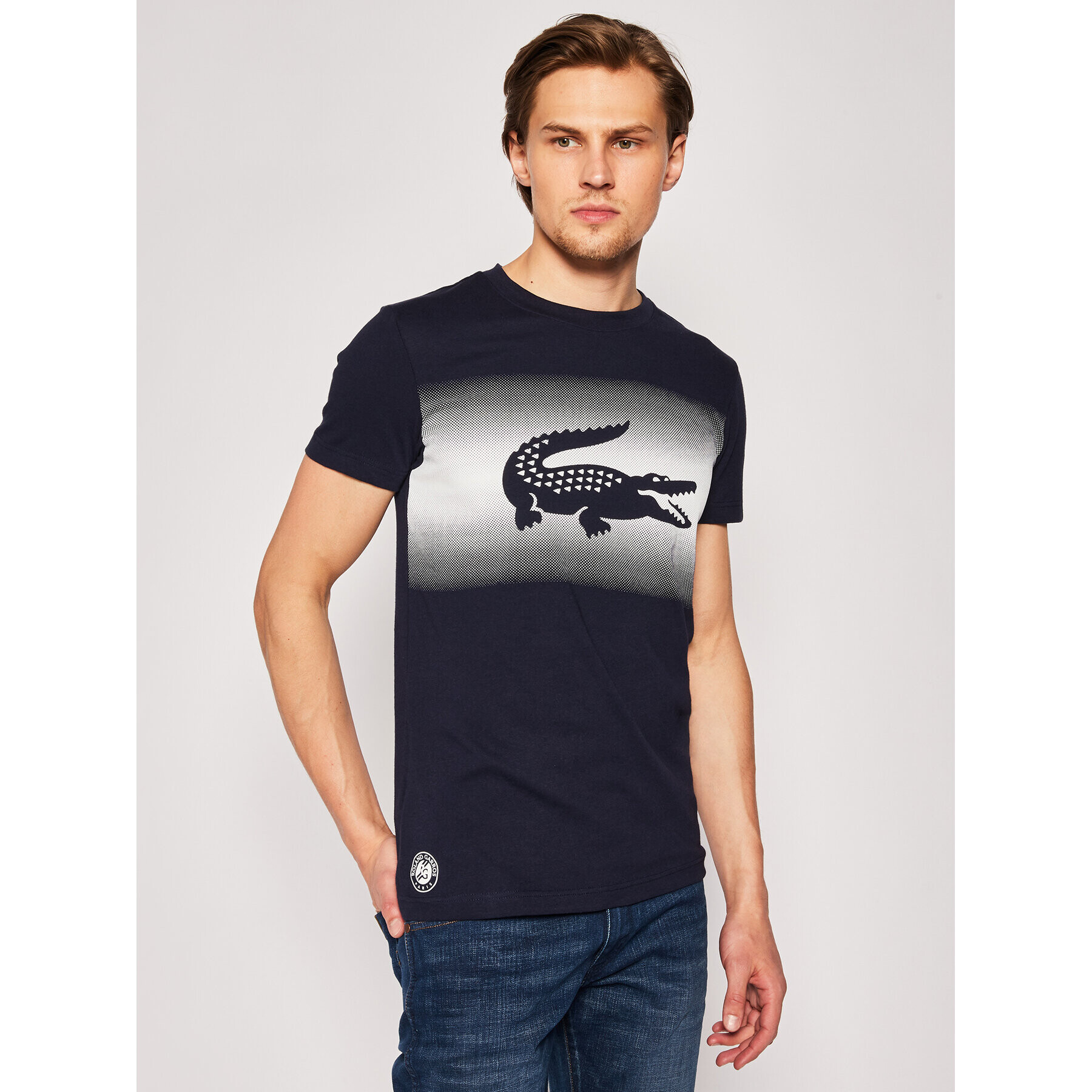 Lacoste Тишърт TH3616 Тъмносин Regular Fit - Pepit.bg