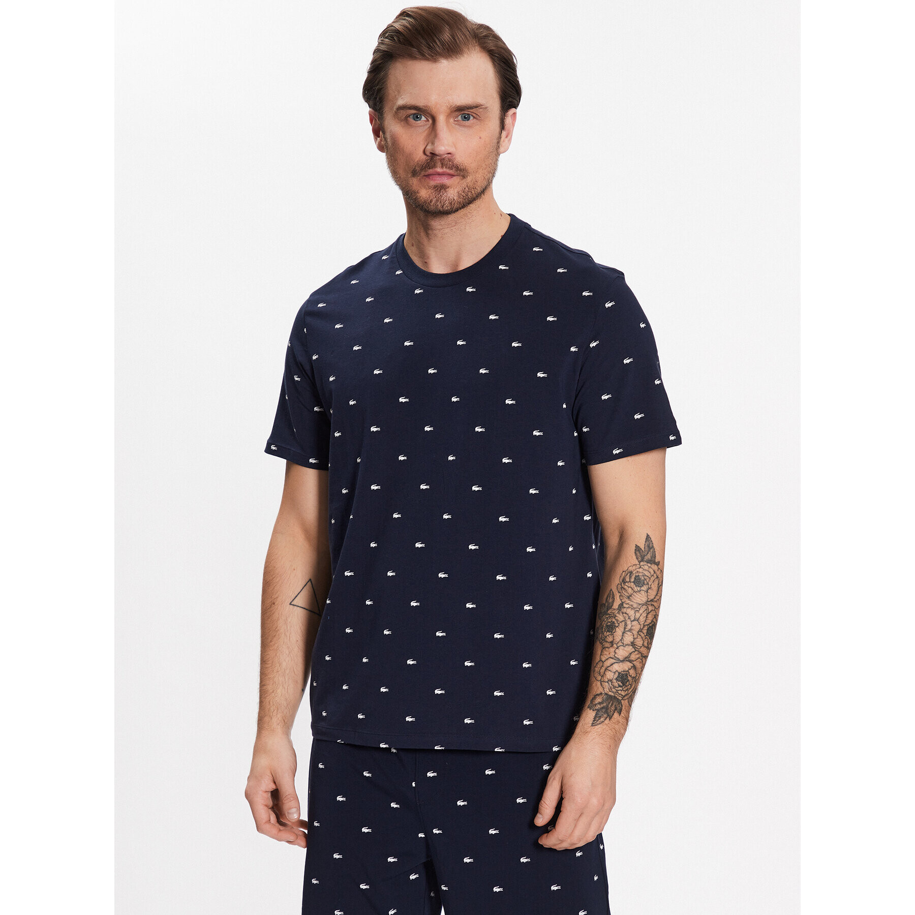 Lacoste Тишърт TH4061 Тъмносин Regular Fit - Pepit.bg