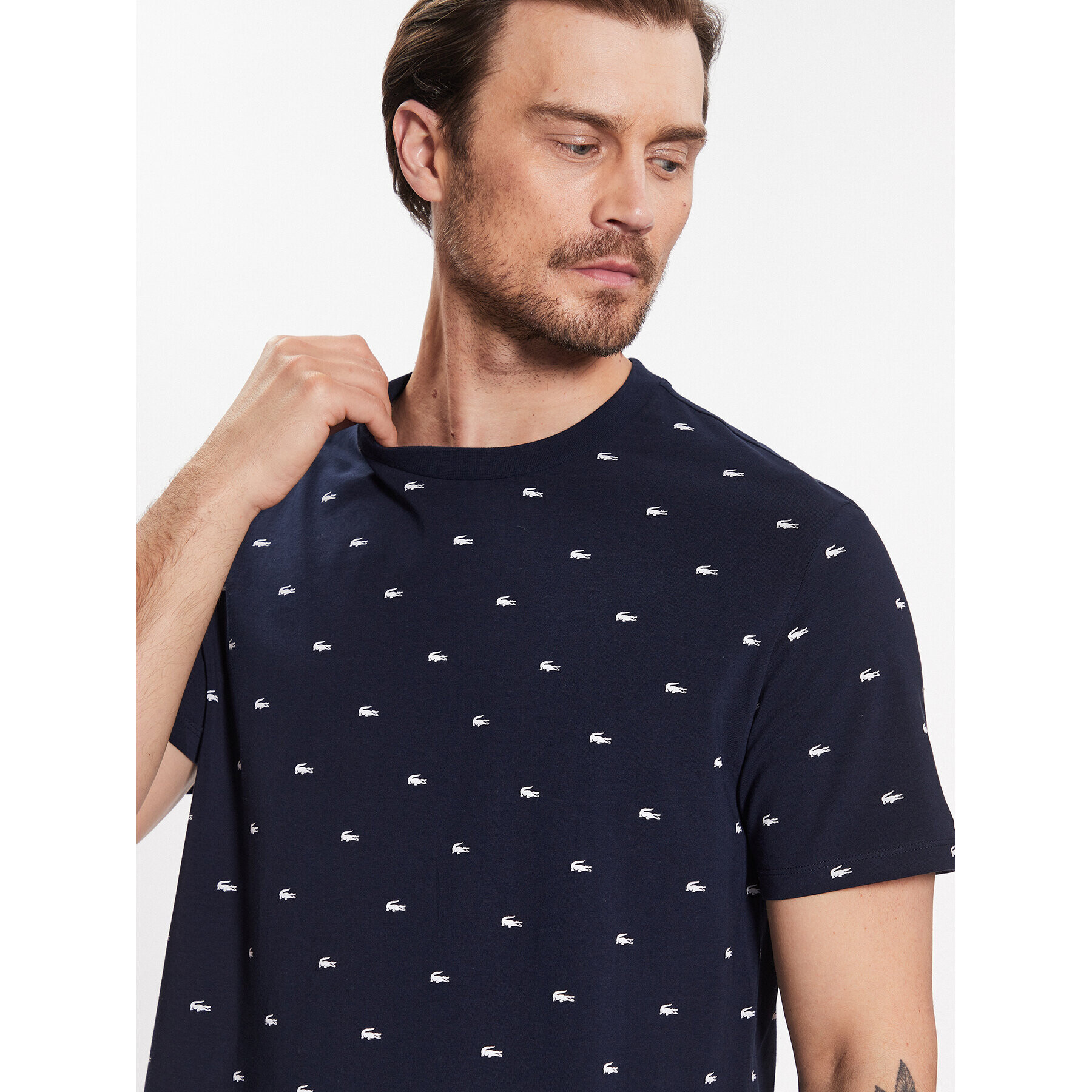 Lacoste Тишърт TH4061 Тъмносин Regular Fit - Pepit.bg