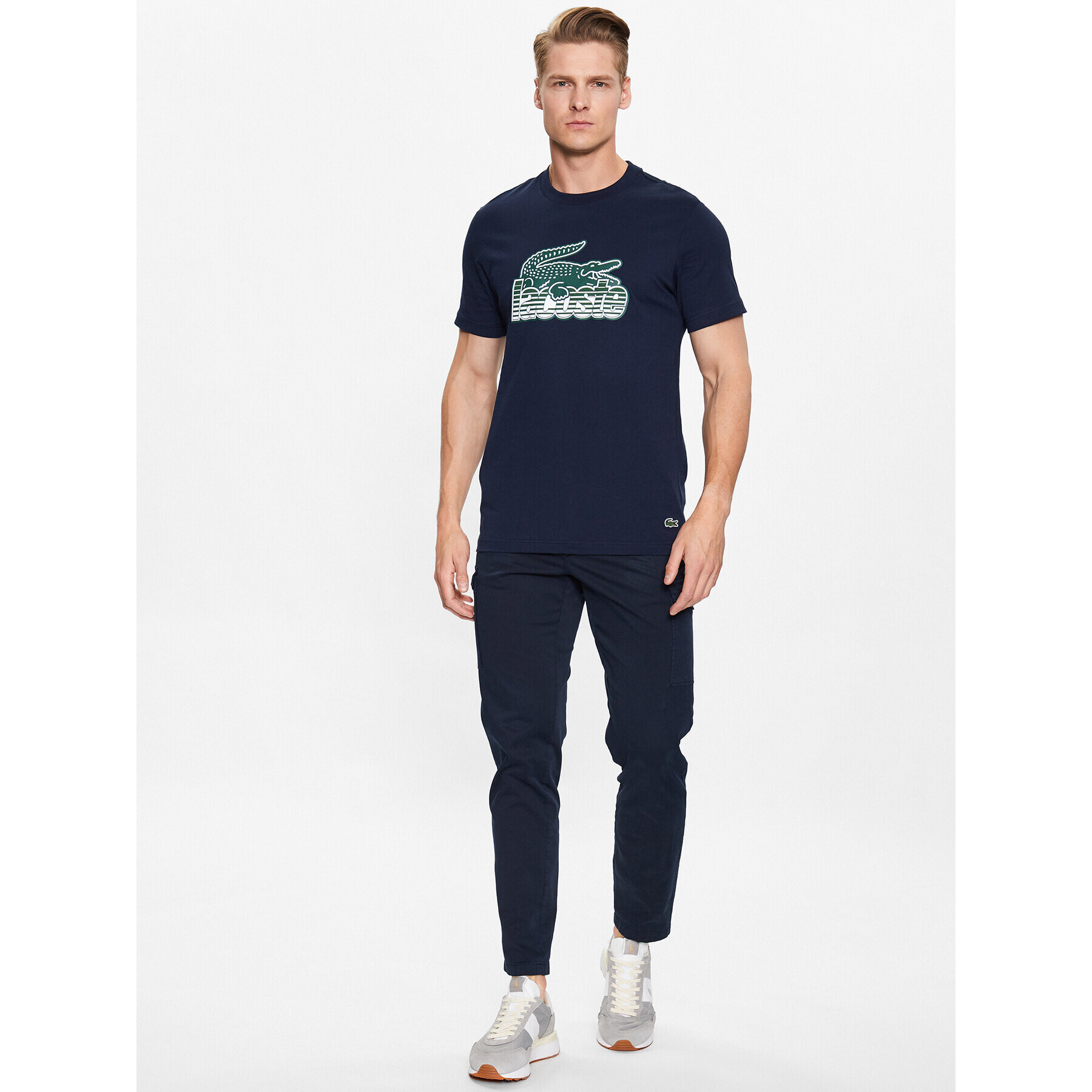 Lacoste Тишърт TH5070 Тъмносин Regular Fit - Pepit.bg