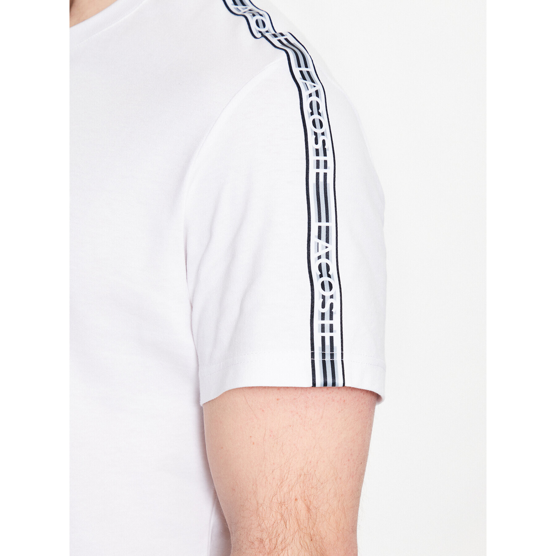 Lacoste Тишърт TH5071 Бял Regular Fit - Pepit.bg