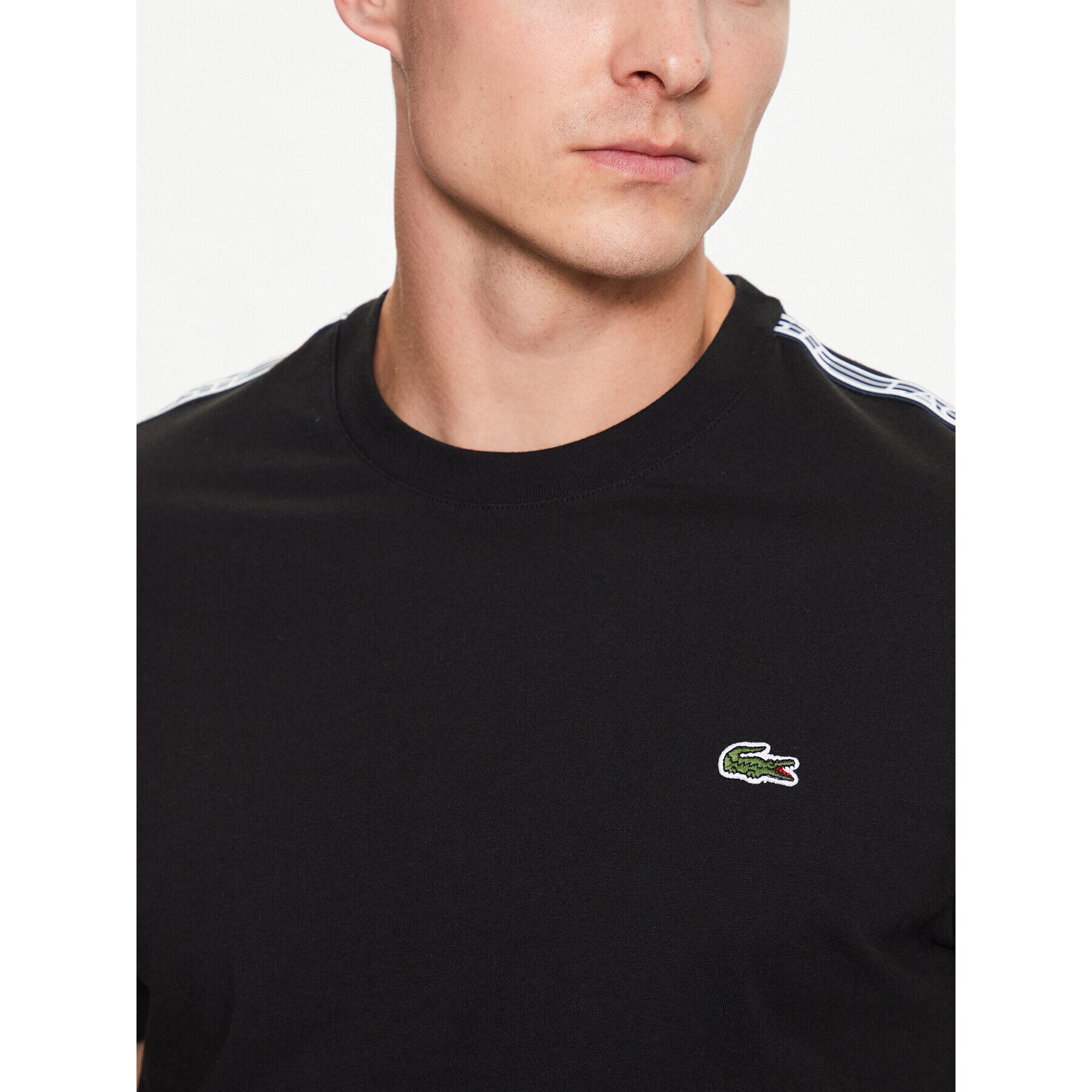 Lacoste Тишърт TH5071 Черен Regular Fit - Pepit.bg