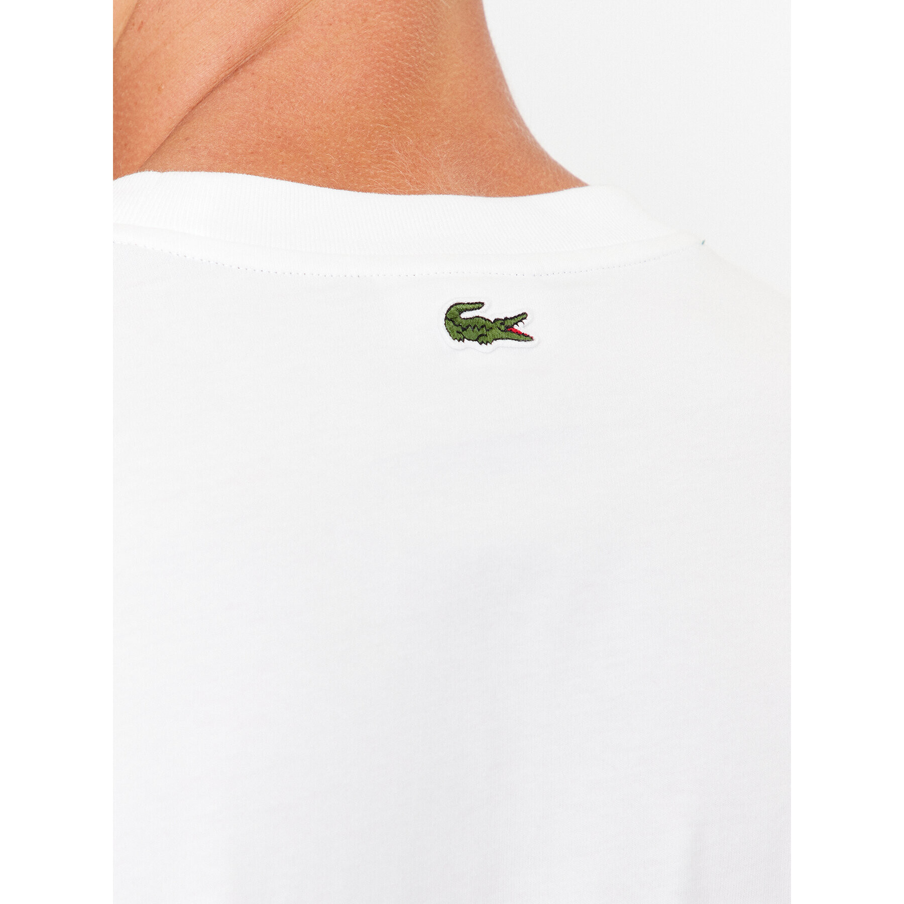 Lacoste Тишърт TH5511 Бял Loose Fit - Pepit.bg