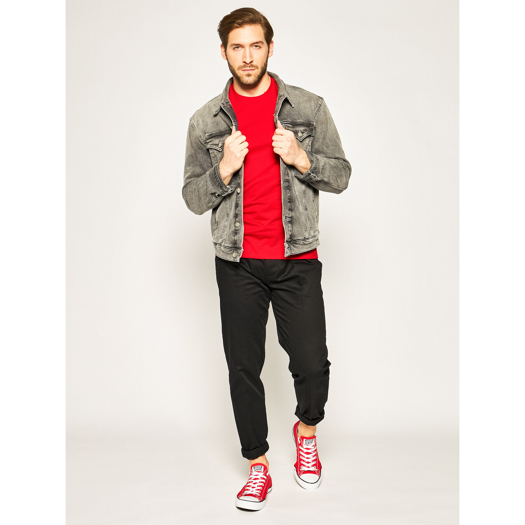 Lacoste Тишърт TH6709 Червен Regular Fit - Pepit.bg