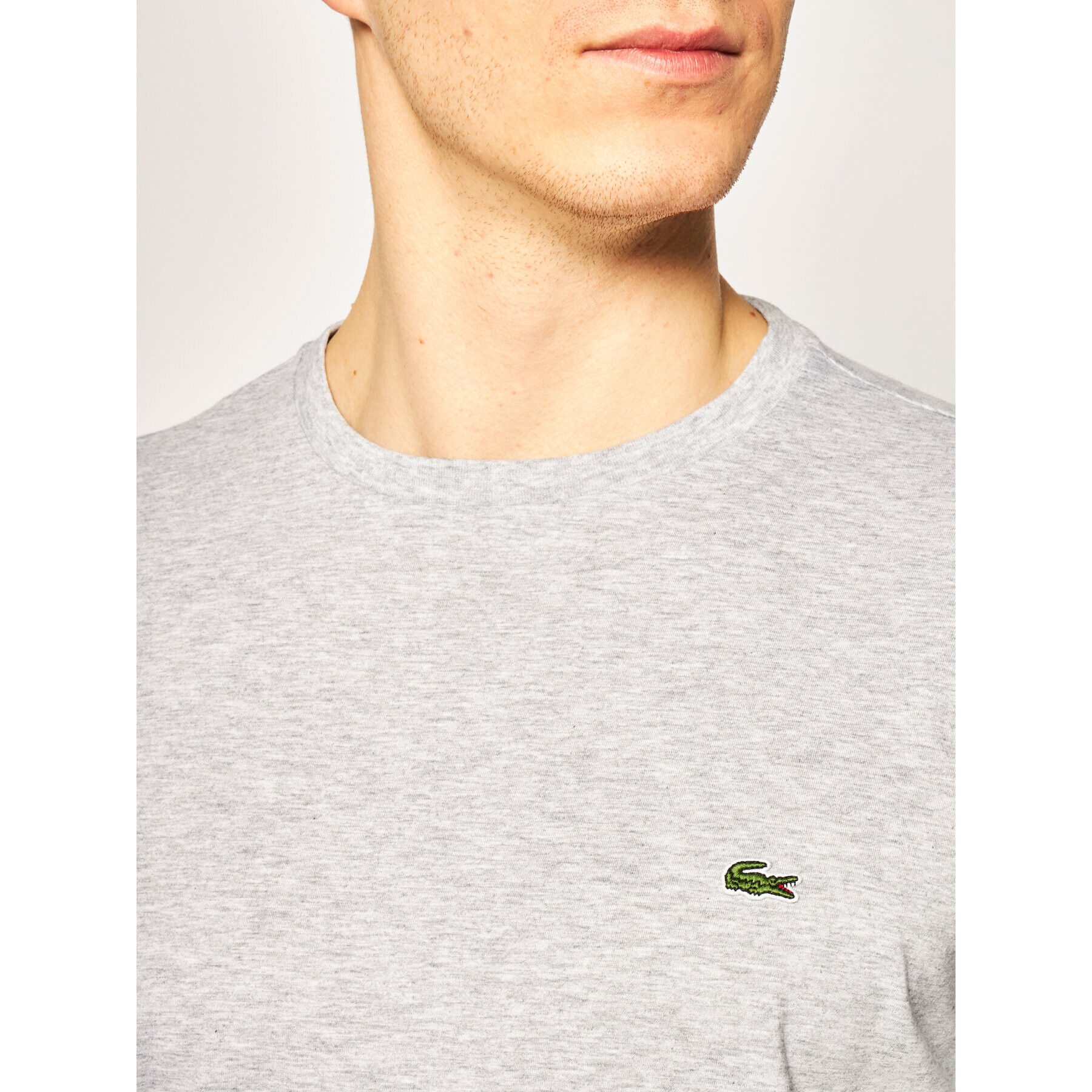 Lacoste Тишърт TH6709 Сив Regular Fit - Pepit.bg