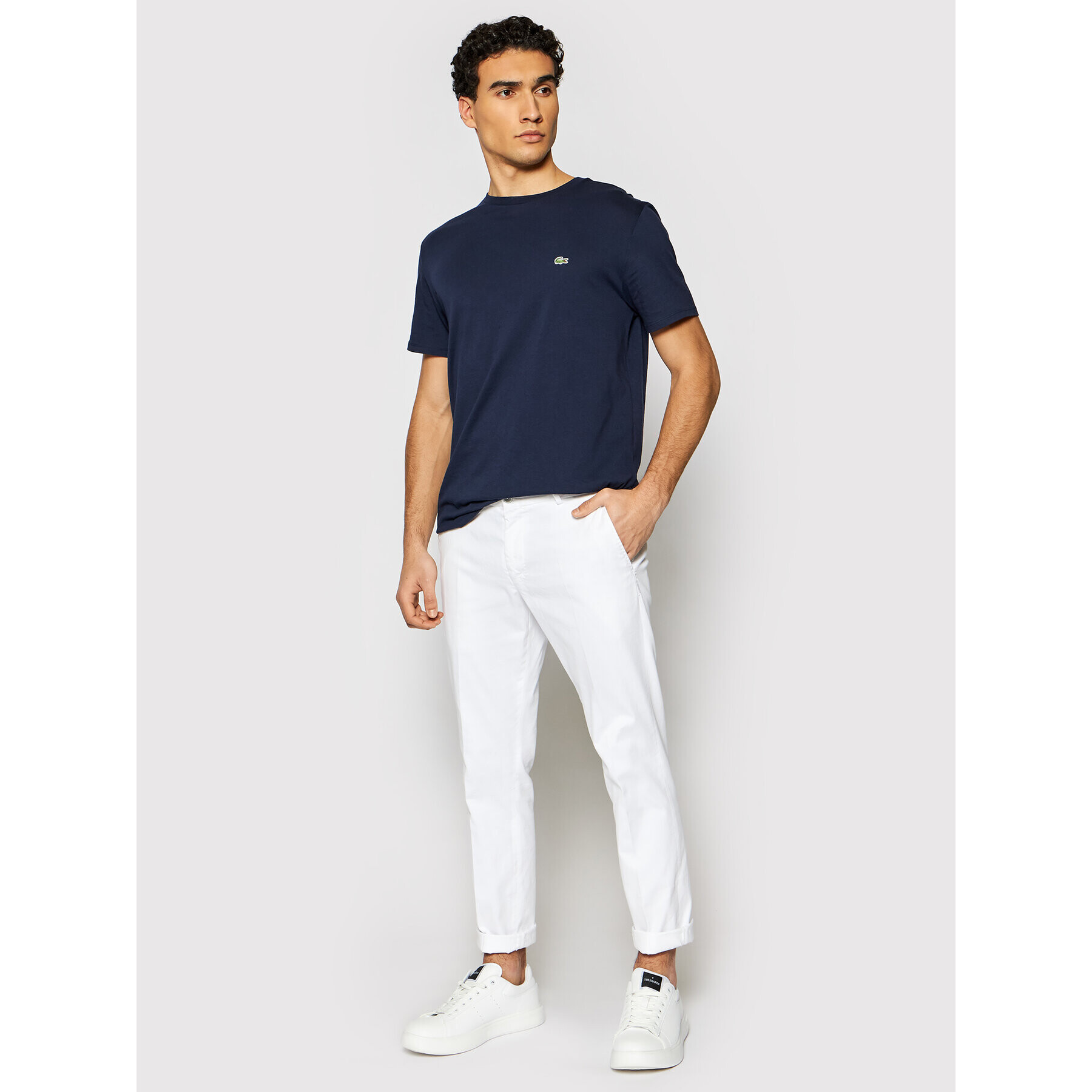 Lacoste Тишърт TH6709 Тъмносин Regular Fit - Pepit.bg