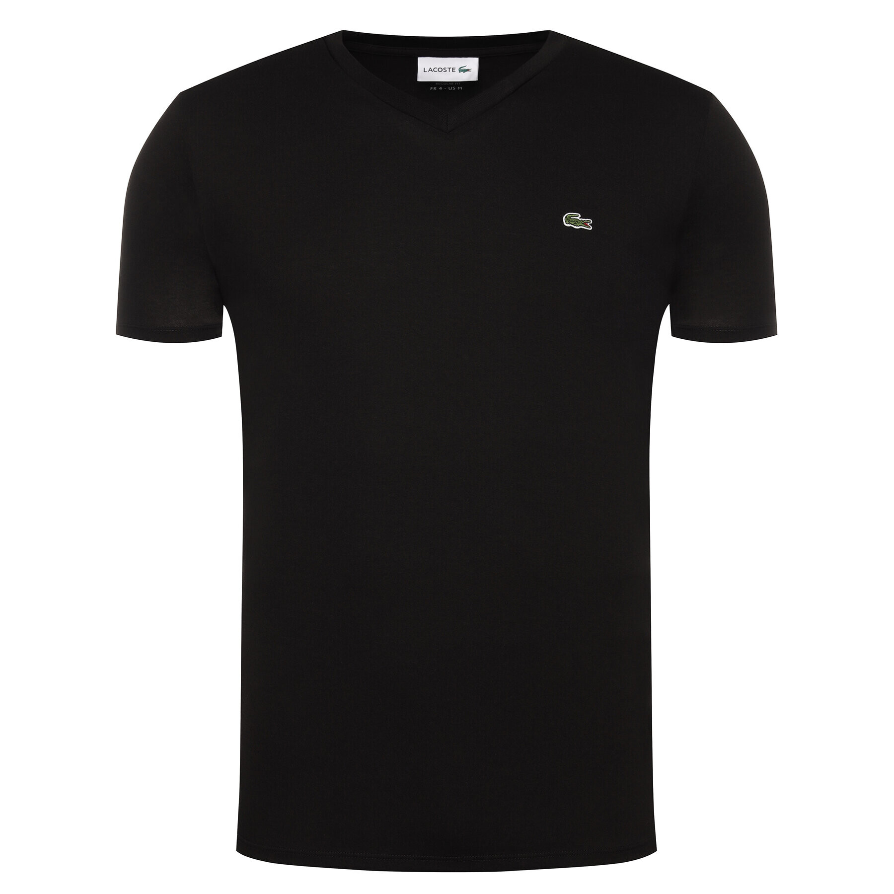 Lacoste Тишърт TH6710 Черен Regular Fit - Pepit.bg