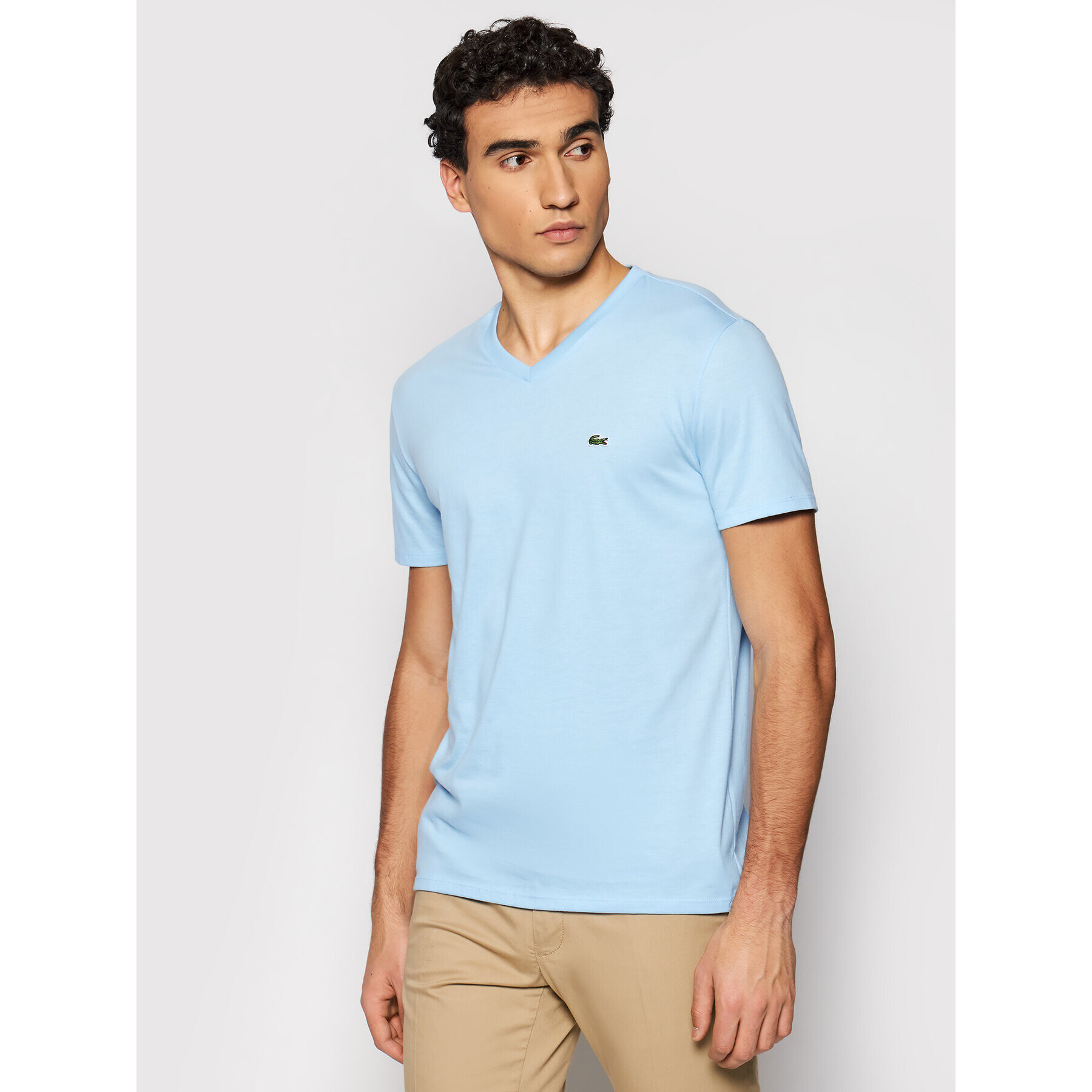 Lacoste Тишърт TH6710 Син Regular Fit - Pepit.bg