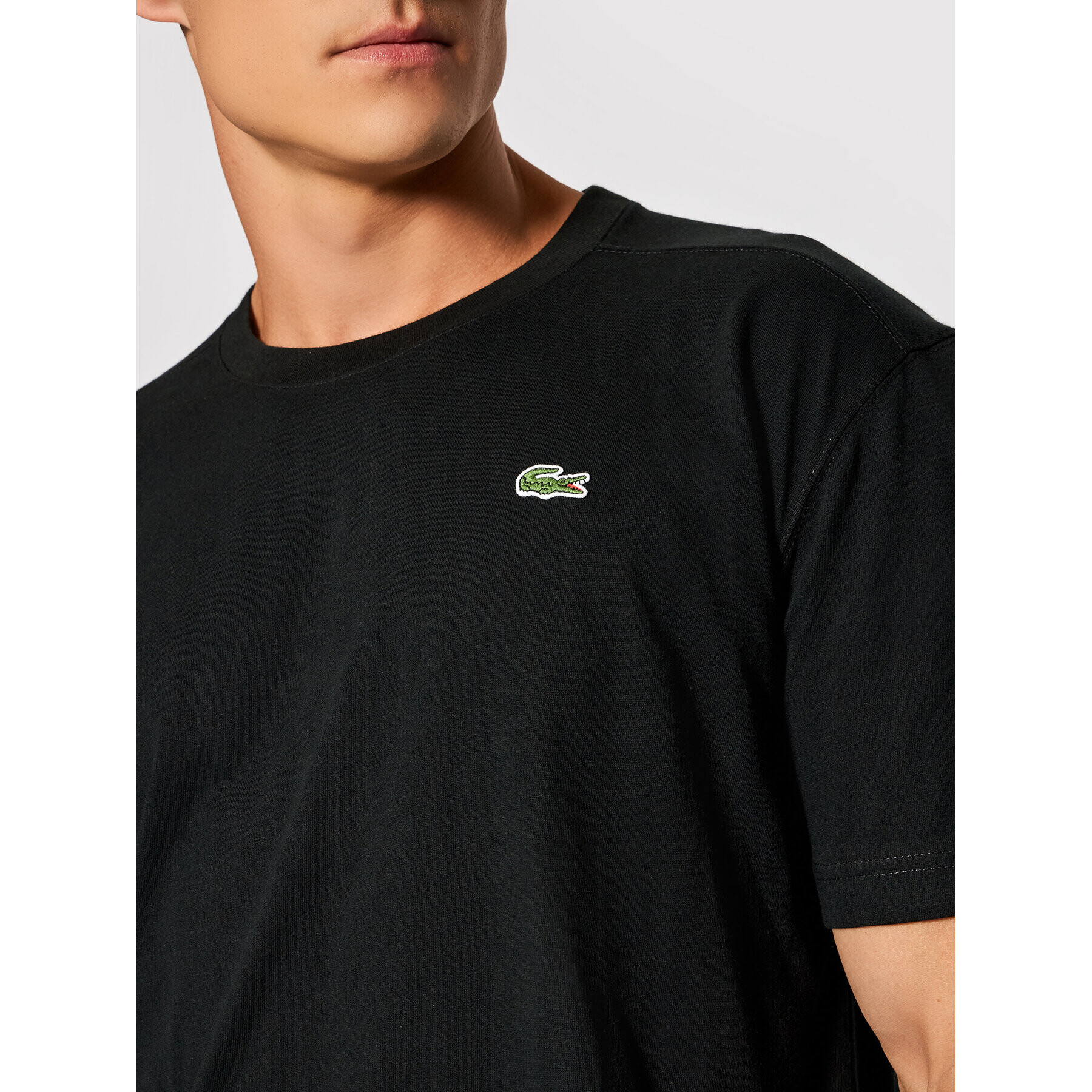 Lacoste Тишърт TH7618 Черен Regular Fit - Pepit.bg