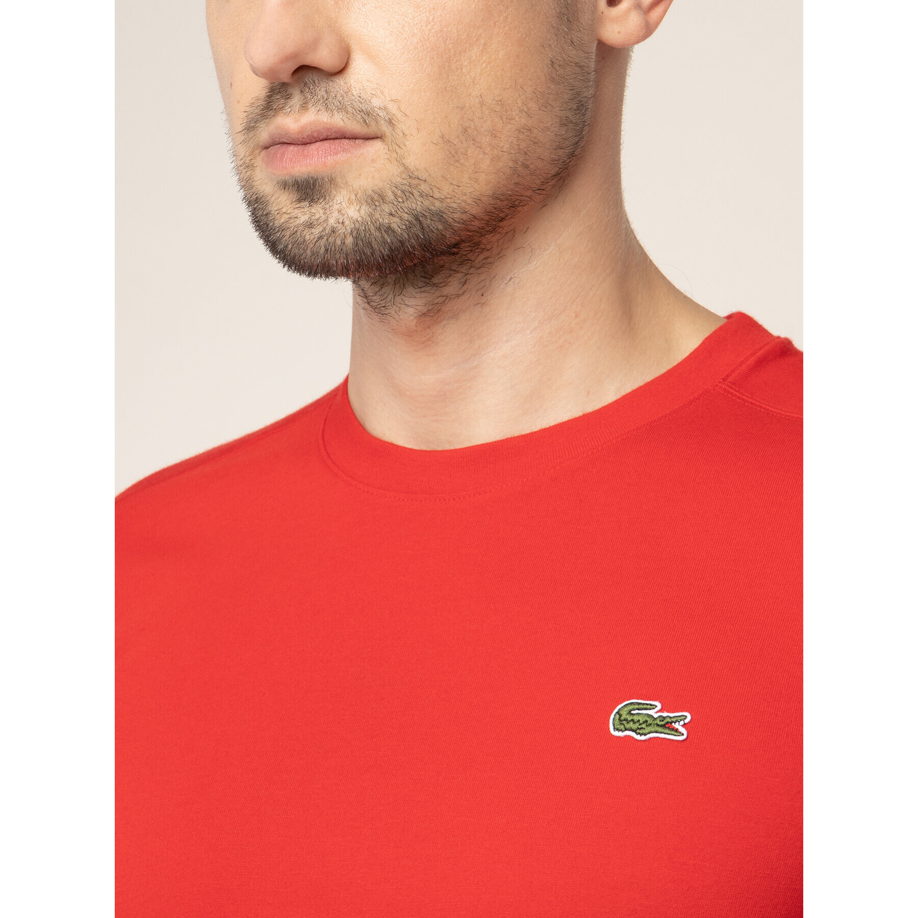 Lacoste Тишърт TH7618 Червен Regular Fit - Pepit.bg