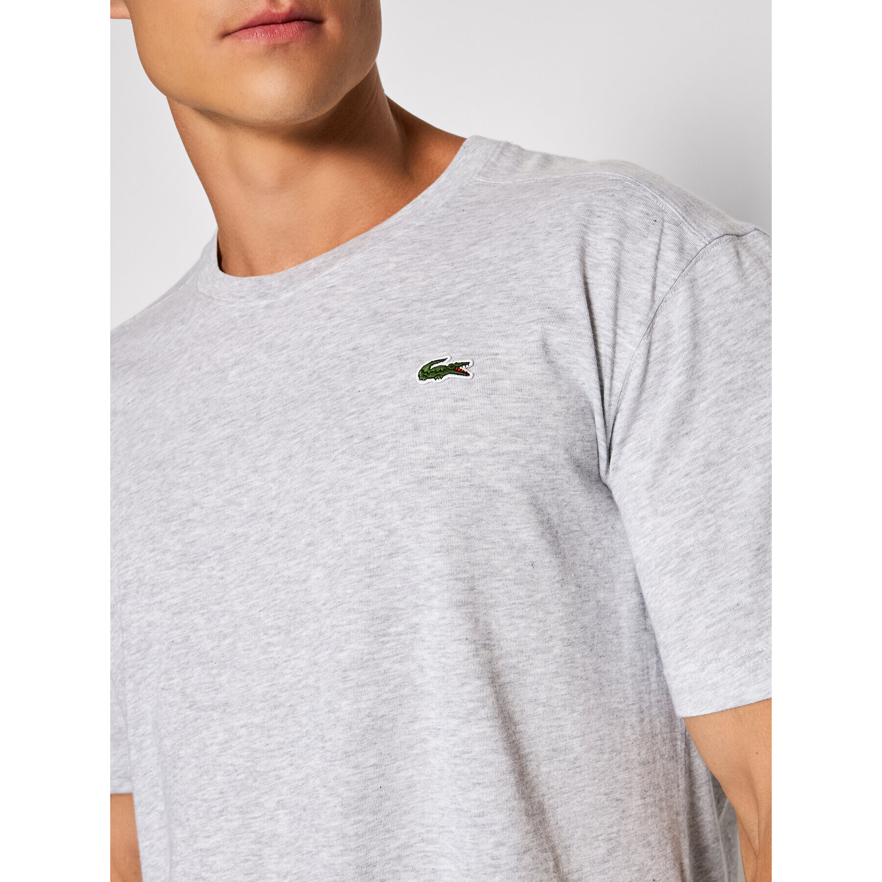 Lacoste Тишърт TH7618 Сив Regular Fit - Pepit.bg