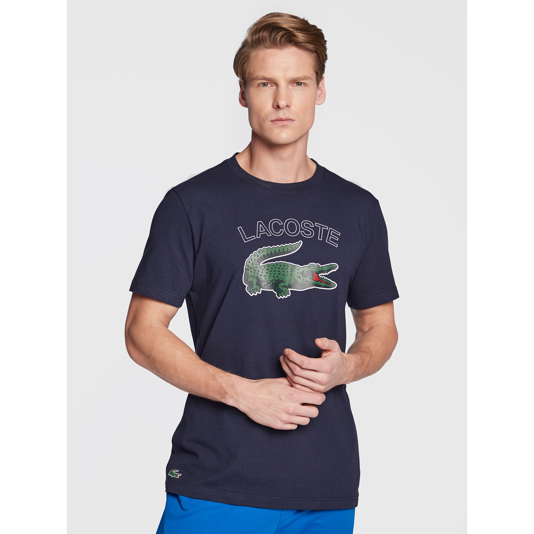 Lacoste Тишърт TH9299 Тъмносин Regular Fit - Pepit.bg