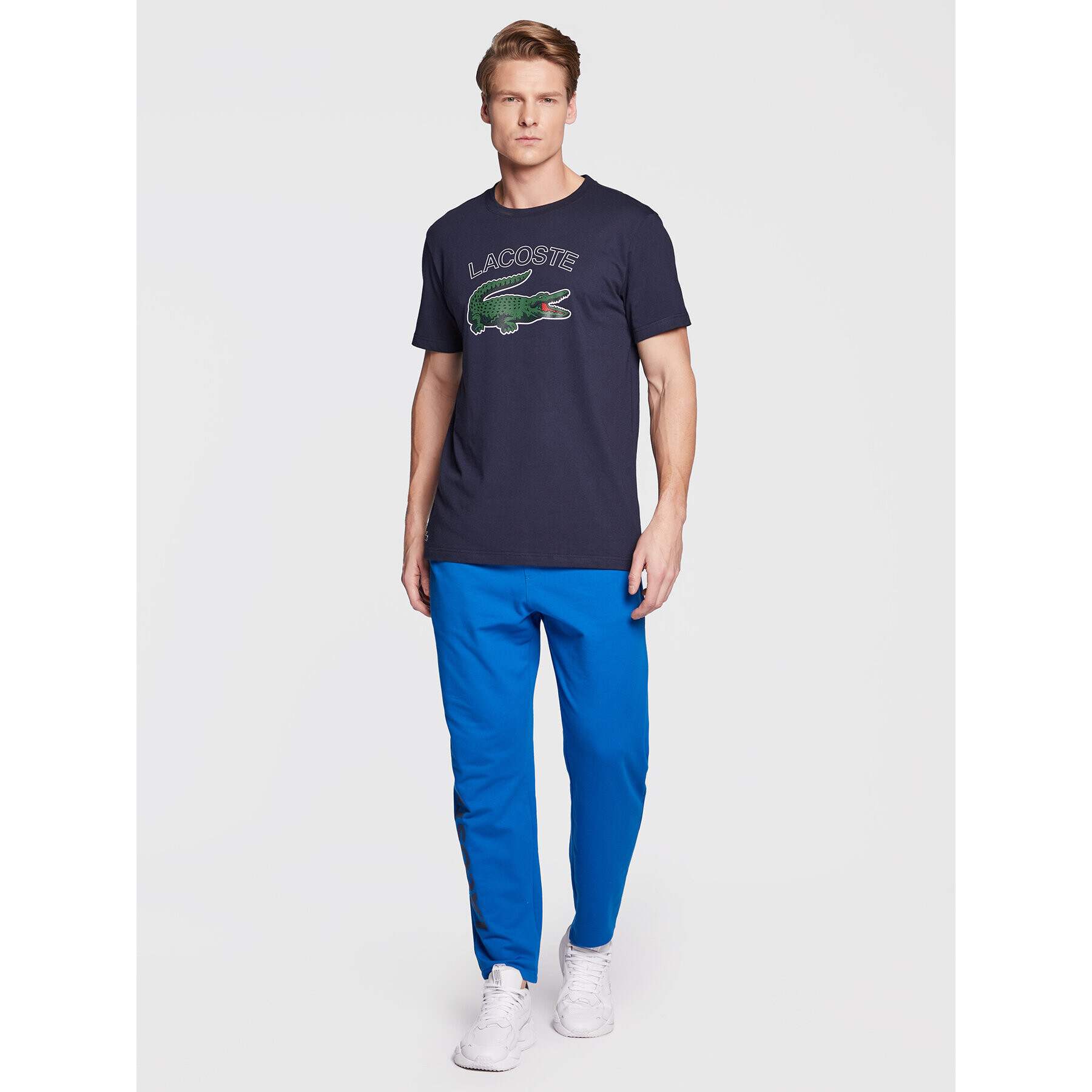 Lacoste Тишърт TH9299 Тъмносин Regular Fit - Pepit.bg