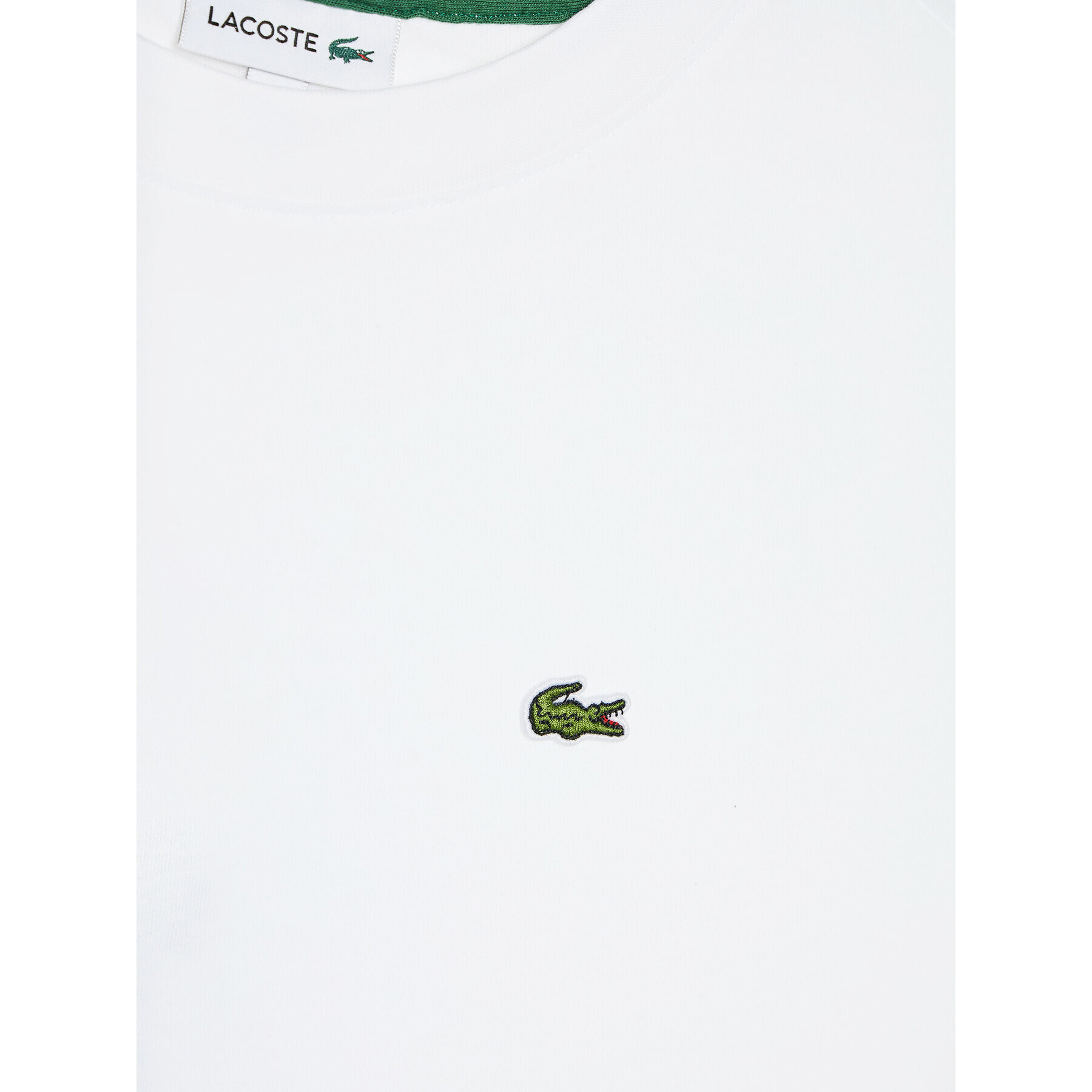 Lacoste Тишърт TJ1122 Бял Regular Fit - Pepit.bg