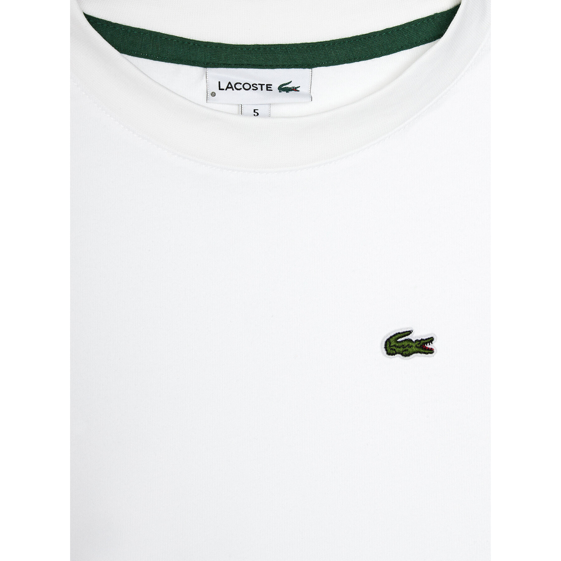 Lacoste Тишърт TJ1123 Бял Regular Fit - Pepit.bg