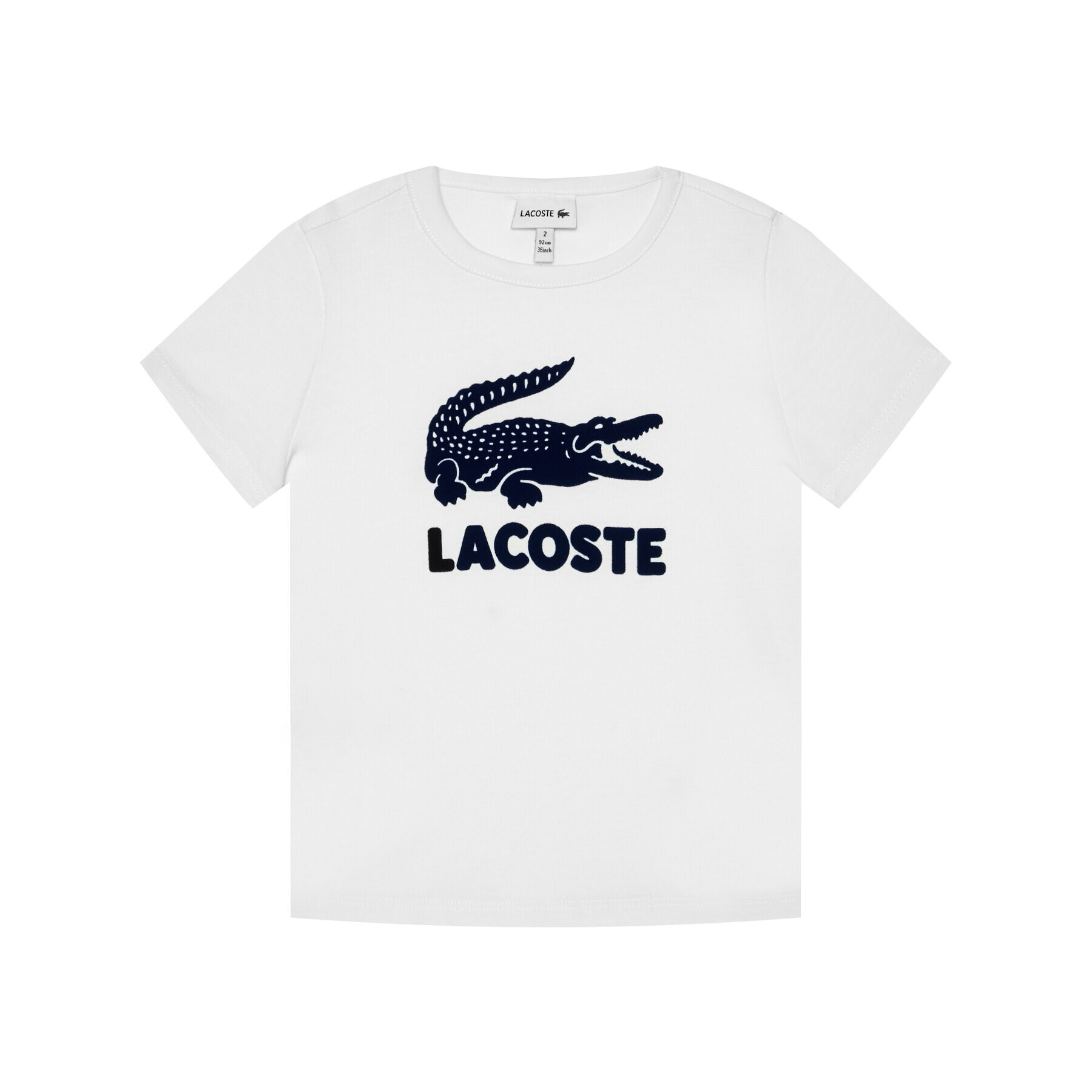 Lacoste Тишърт TJ1343 Бял Regular Fit - Pepit.bg