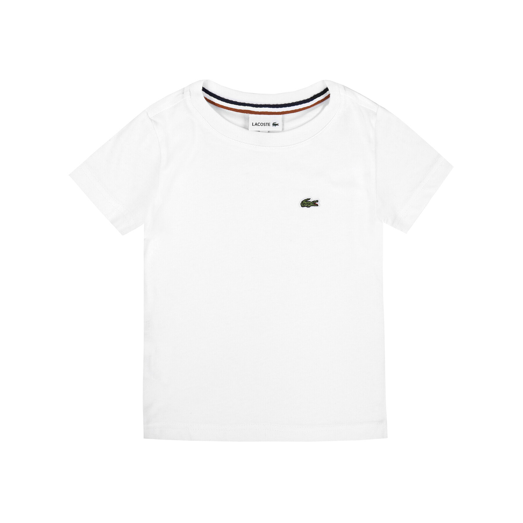 Lacoste Тишърт TJ1442 Бял Regular Fit - Pepit.bg