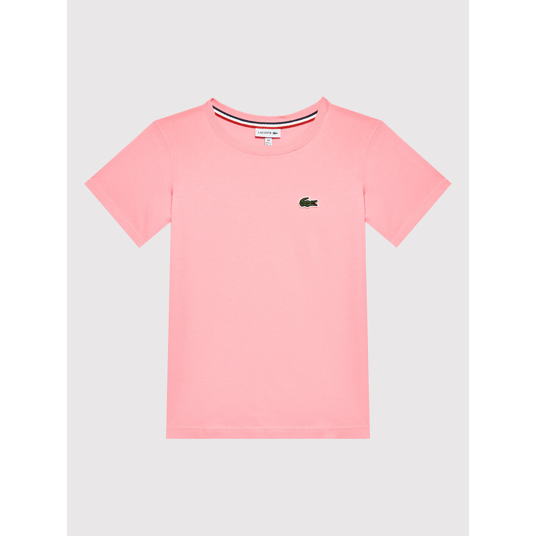 Lacoste Тишърт TJ1442 Розов Regular Fit - Pepit.bg