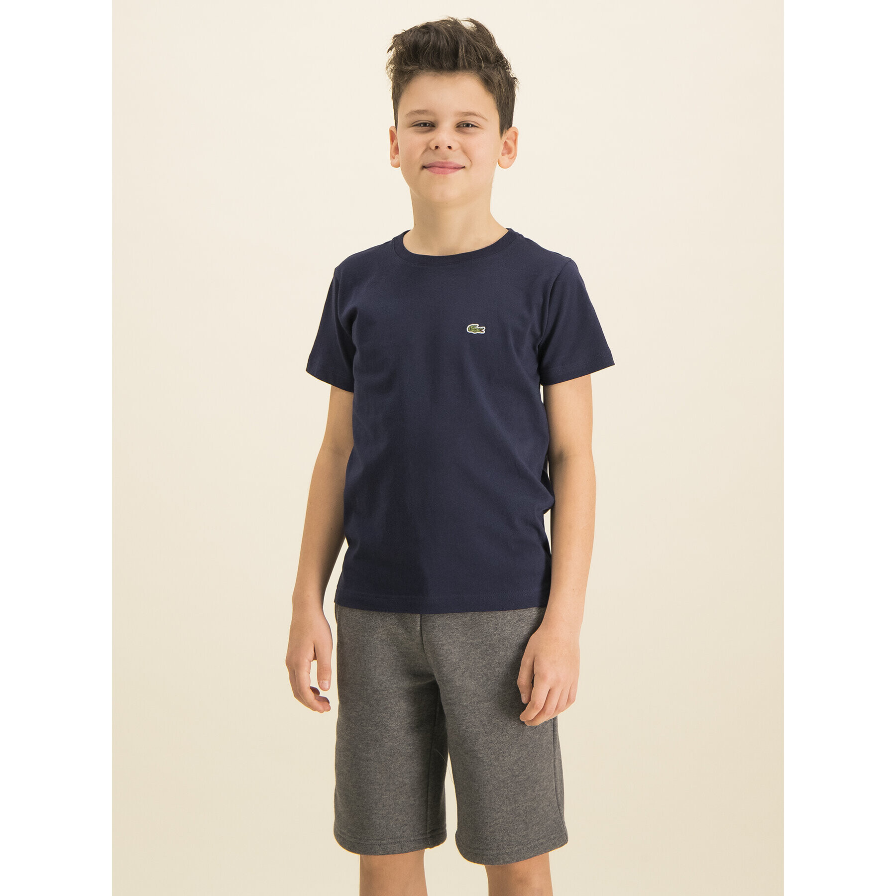 Lacoste Тишърт TJ1442 Тъмносин Regular Fit - Pepit.bg