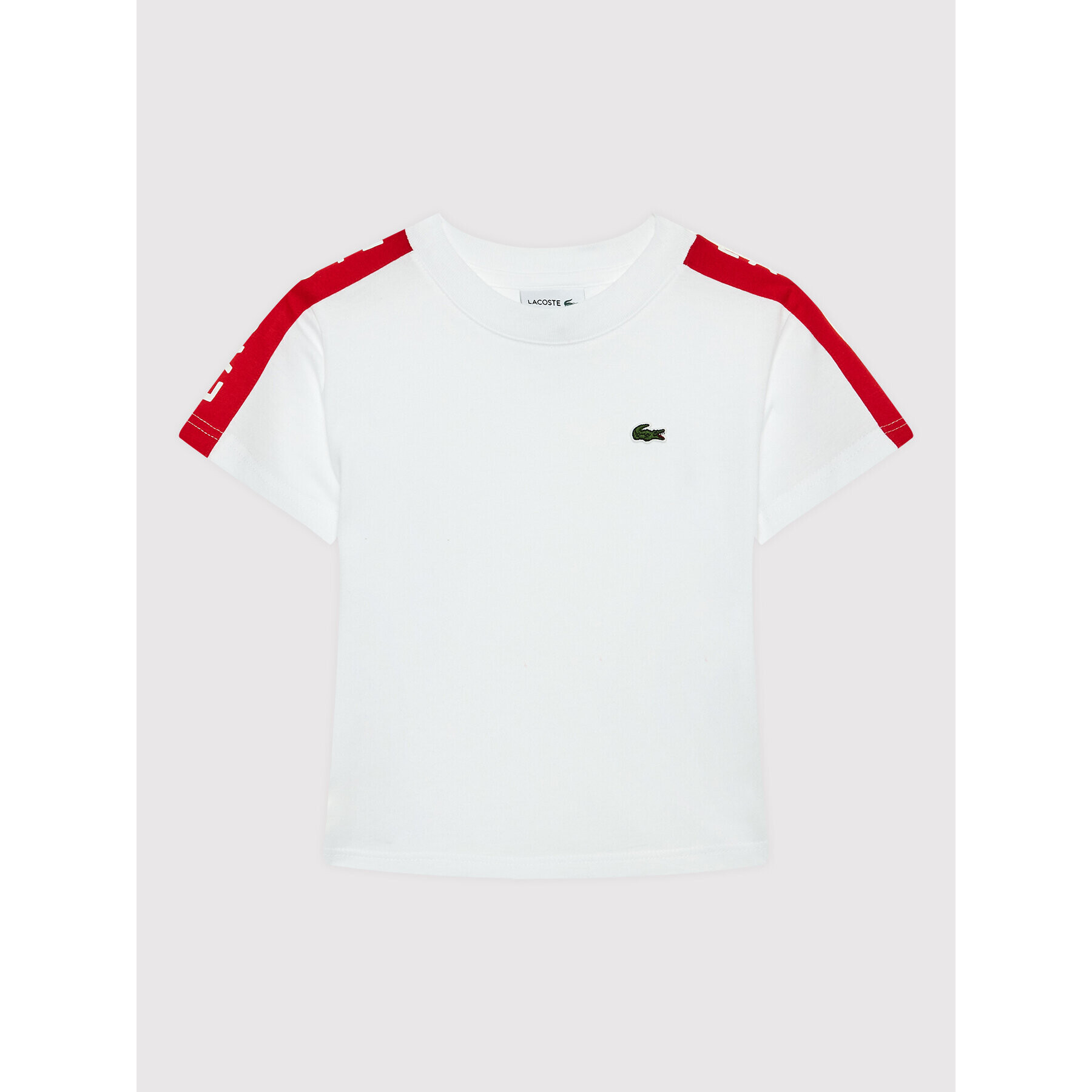 Lacoste Тишърт TJ2659 Бял Regular Fit - Pepit.bg