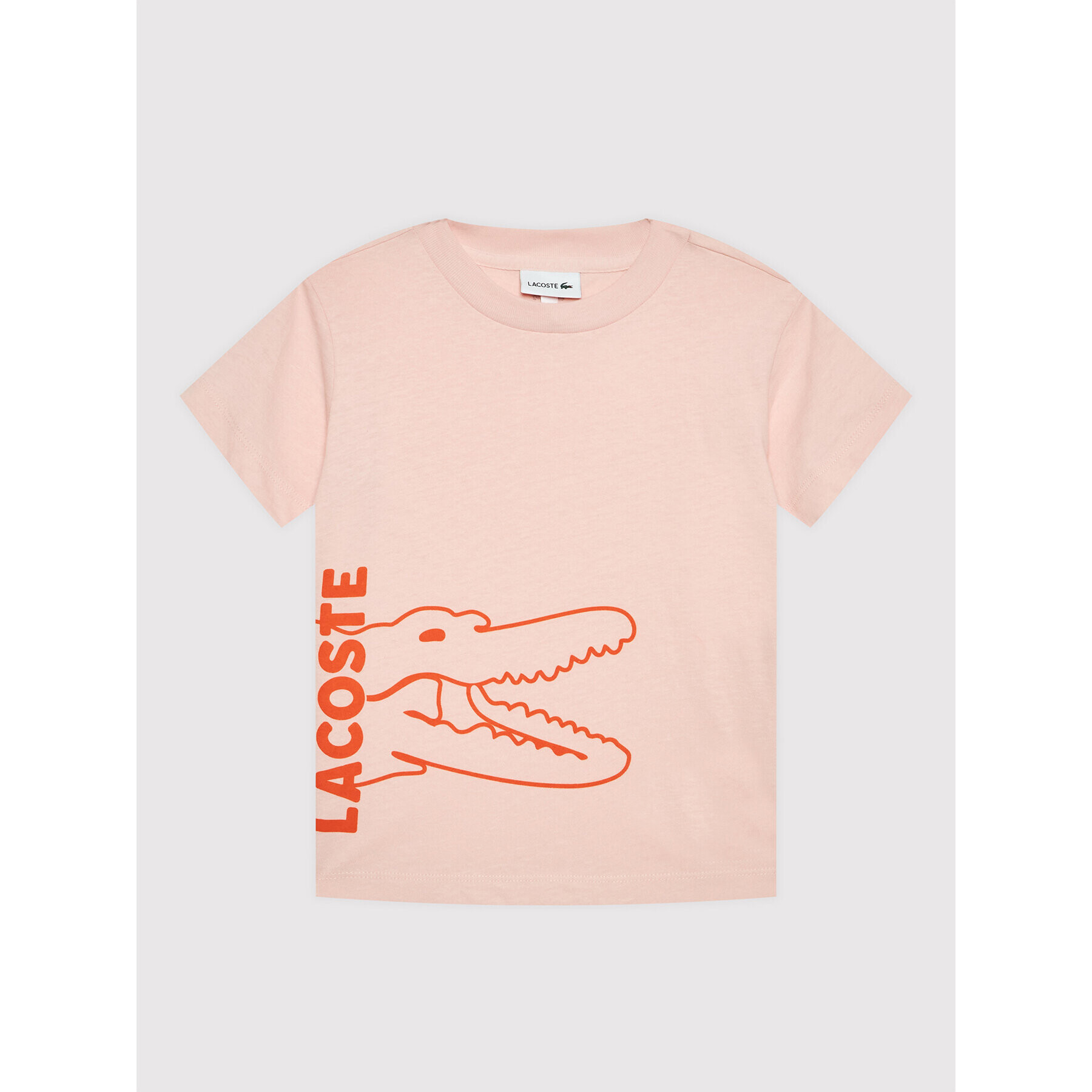 Lacoste Тишърт TJ6847 Розов Regular Fit - Pepit.bg