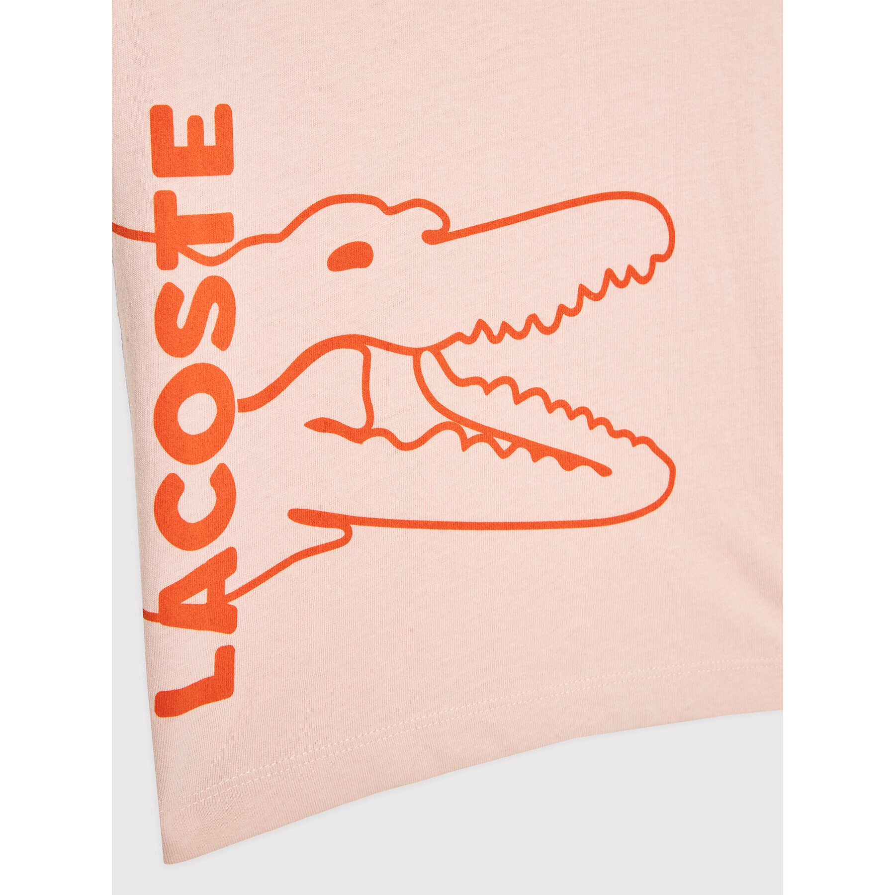 Lacoste Тишърт TJ6847 Розов Regular Fit - Pepit.bg