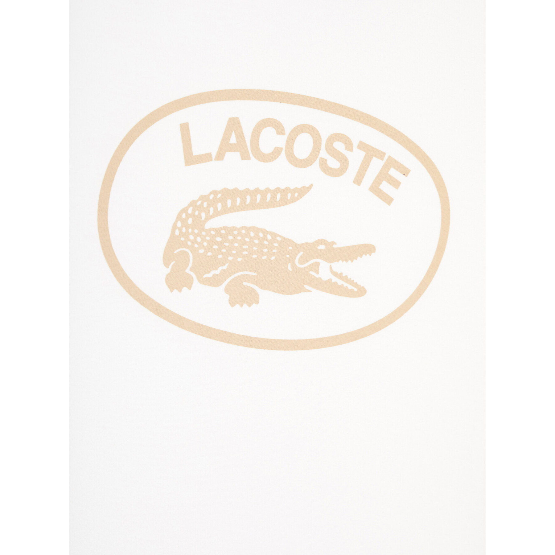 Lacoste Тишърт TJ9732 Бял Regular Fit - Pepit.bg