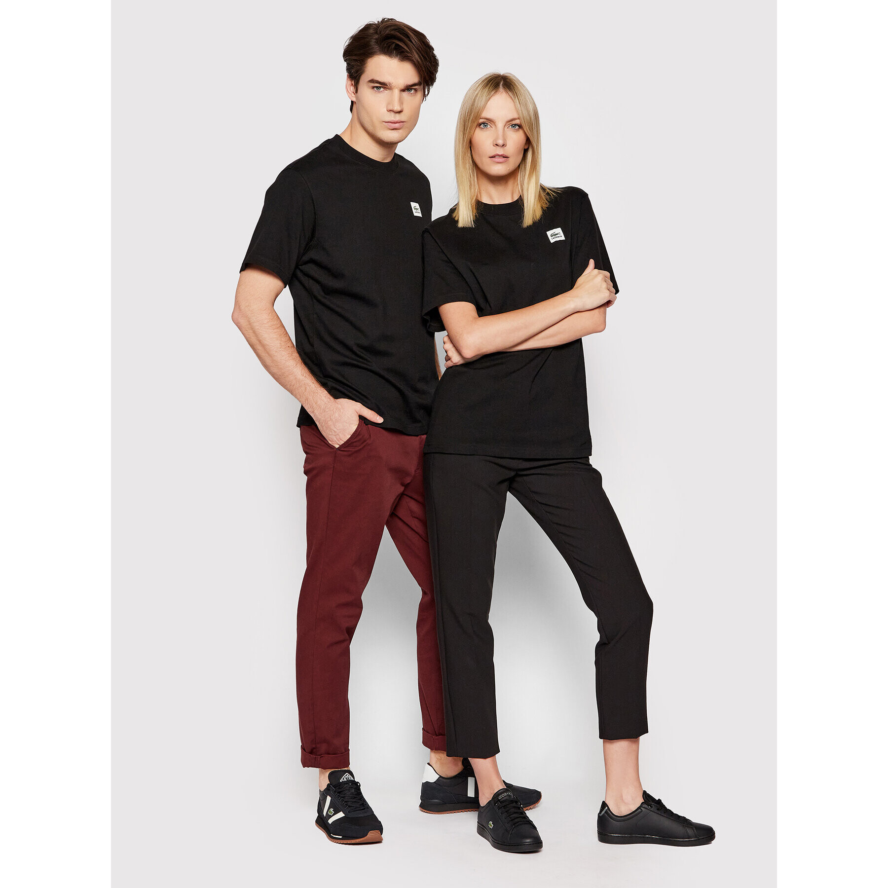 Lacoste Тишърт Unisex TH9163 Черен Regular Fit - Pepit.bg