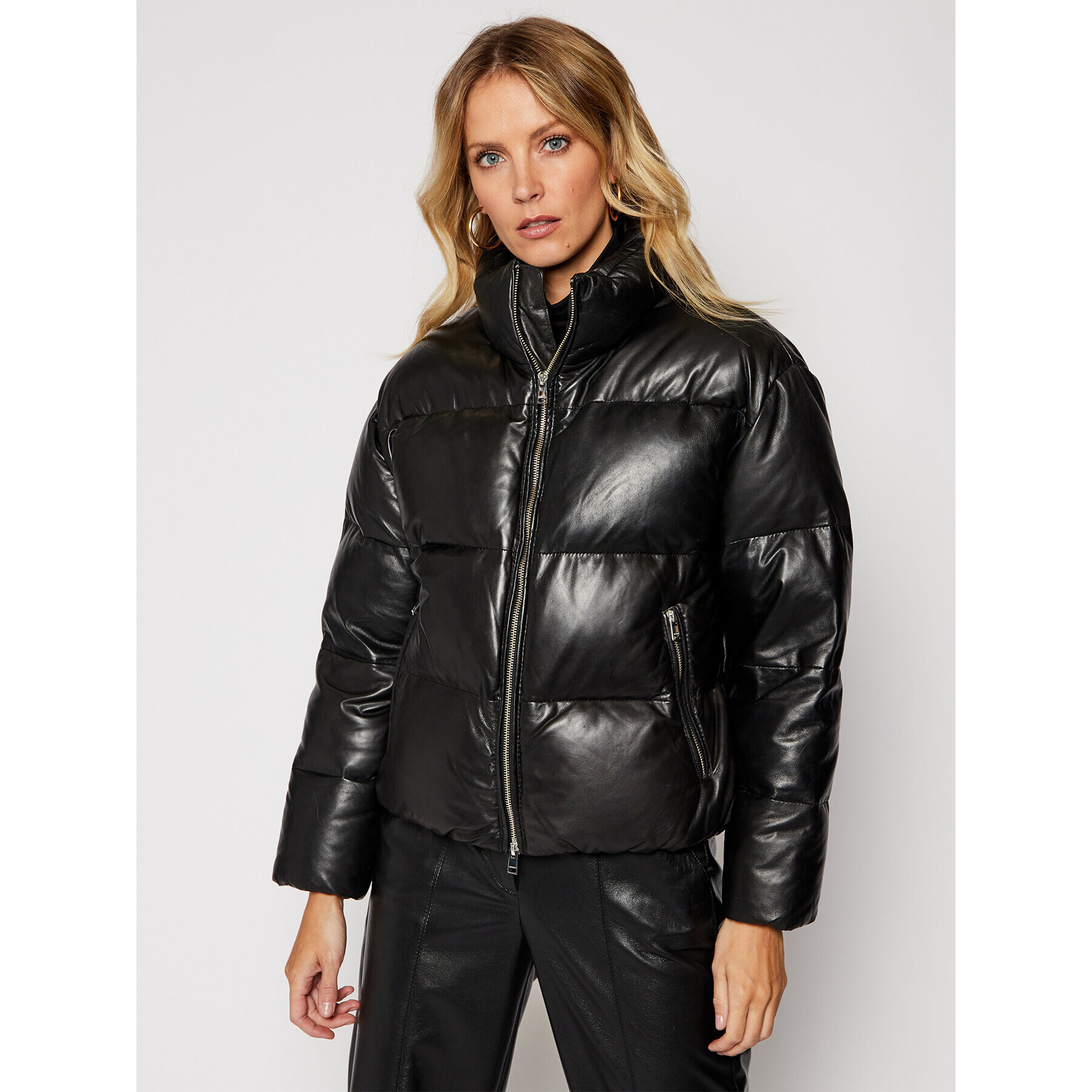 LaMarque Кожено яке Iris 4469 Черен Regular Fit - Pepit.bg