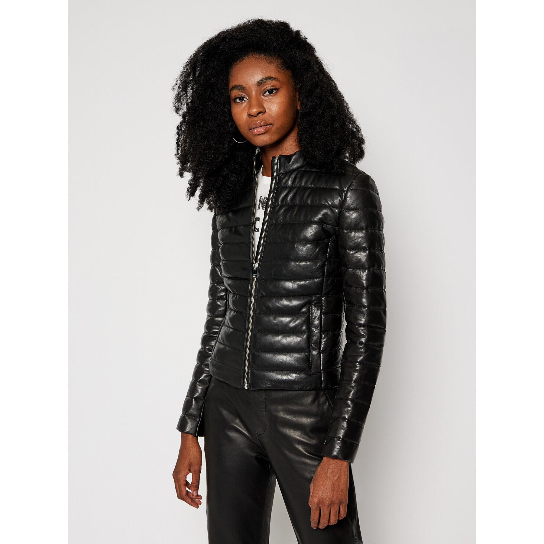 LaMarque Кожено яке Zahara 6324 Черен Regular Fit - Pepit.bg