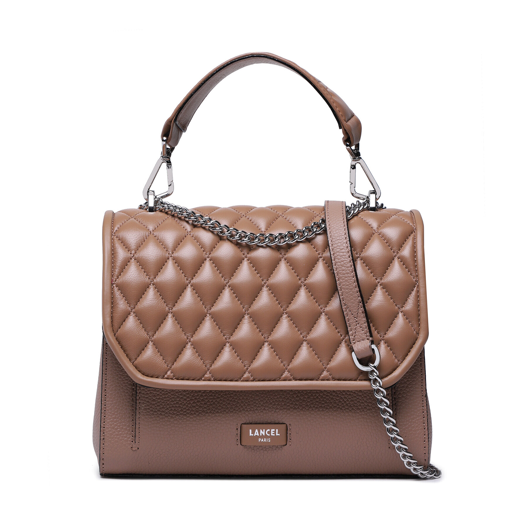 Lancel Дамска чанта M Flap Bag A12229LHTU Кафяв - Pepit.bg