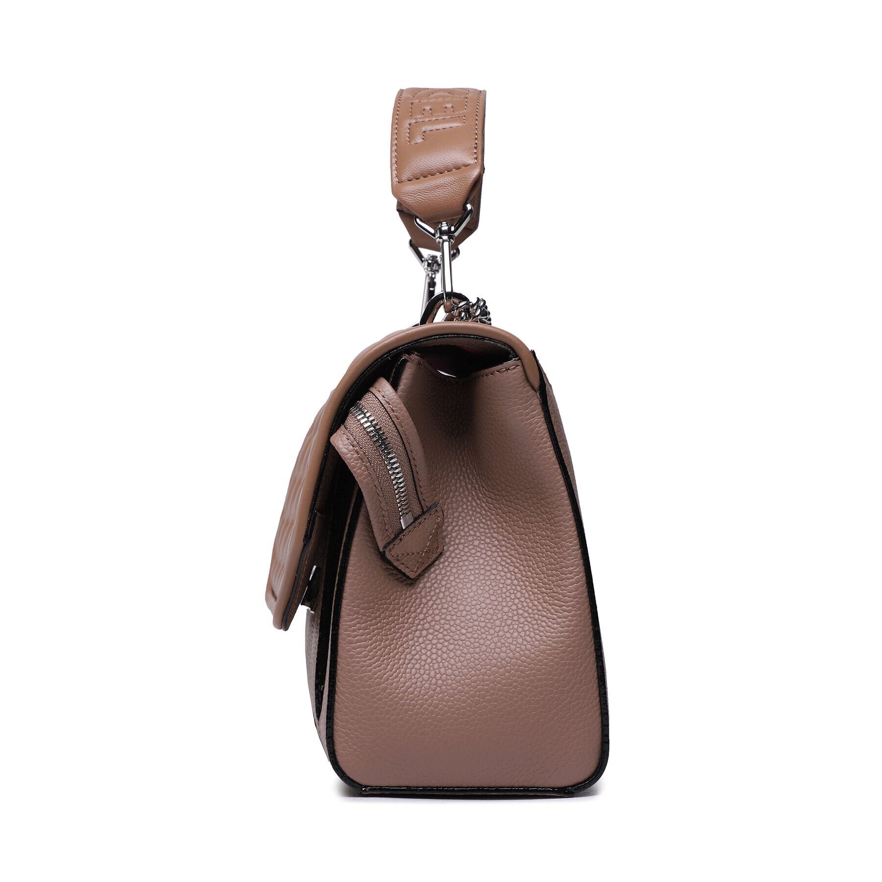 Lancel Дамска чанта M Flap Bag A12229LHTU Кафяв - Pepit.bg
